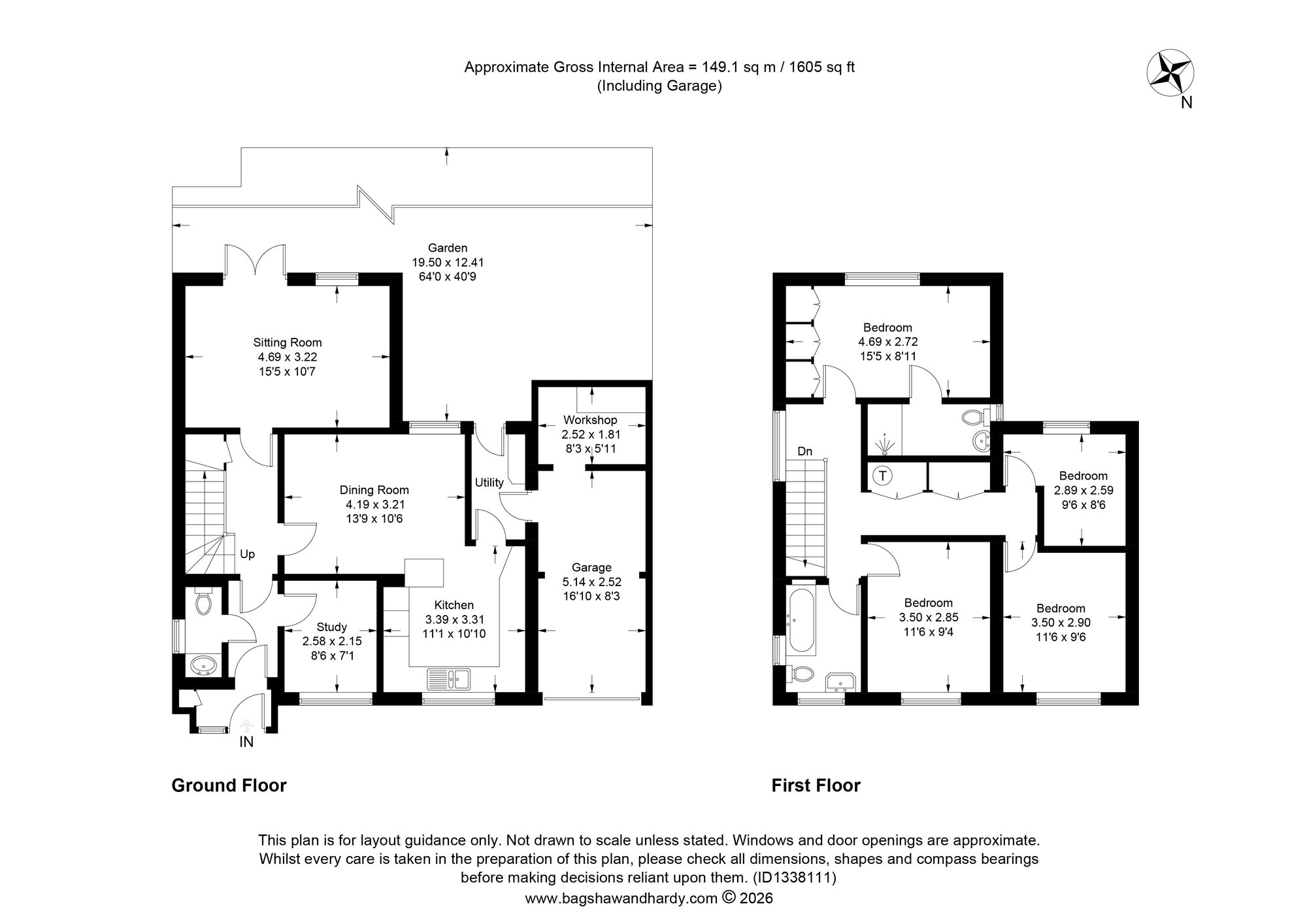 128 Ridgeway, Tunbridge Wells floorplan