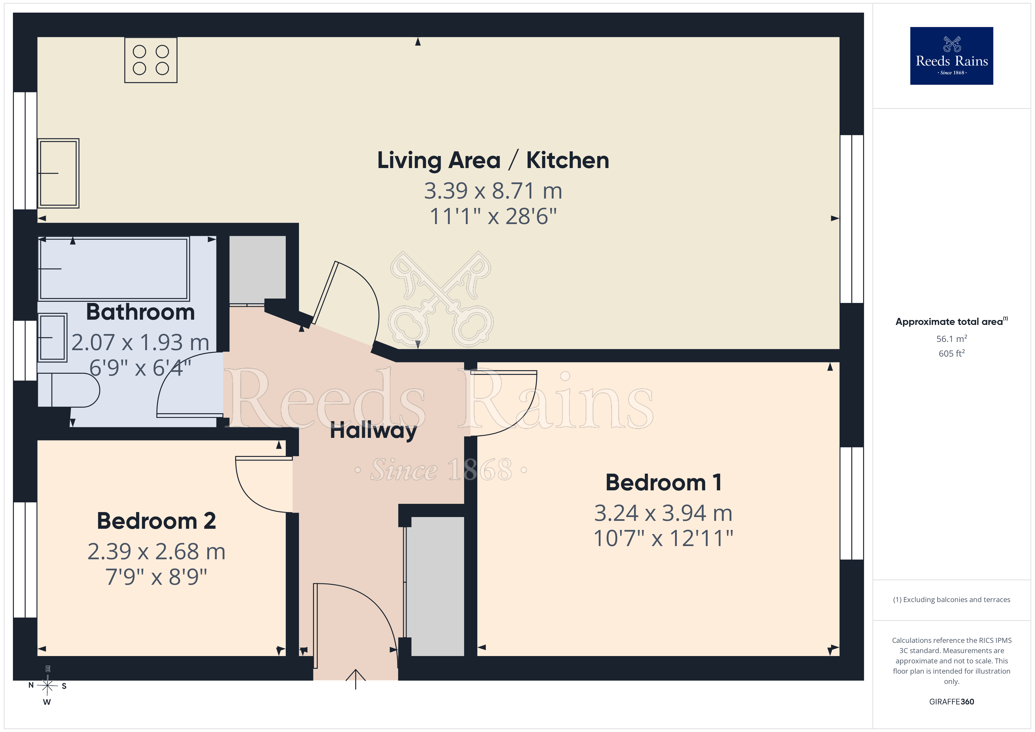 Flat 2, 23, Whitworth Street West, Greater Manchester floorplan