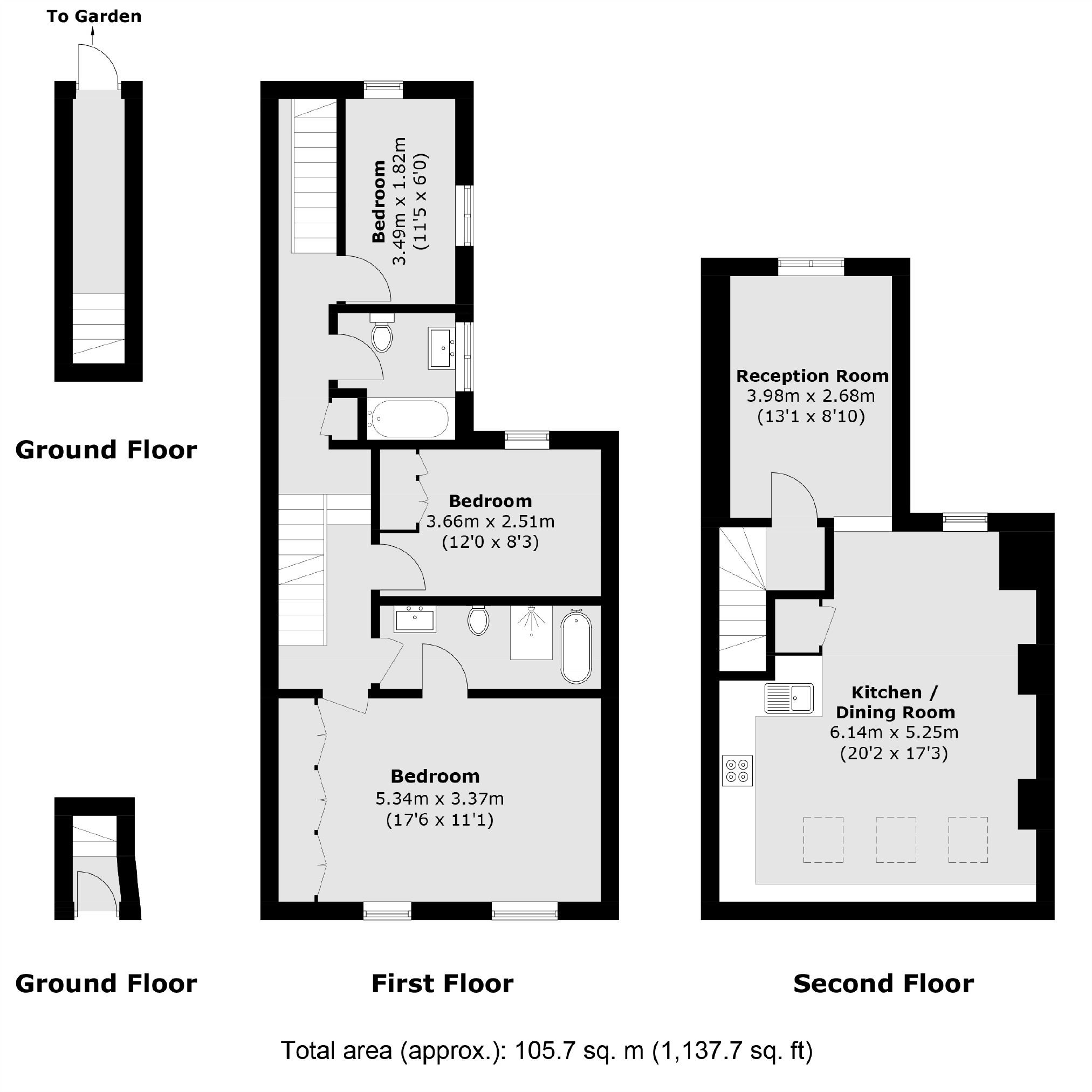 66B, Thurlow Hill, London floorplan