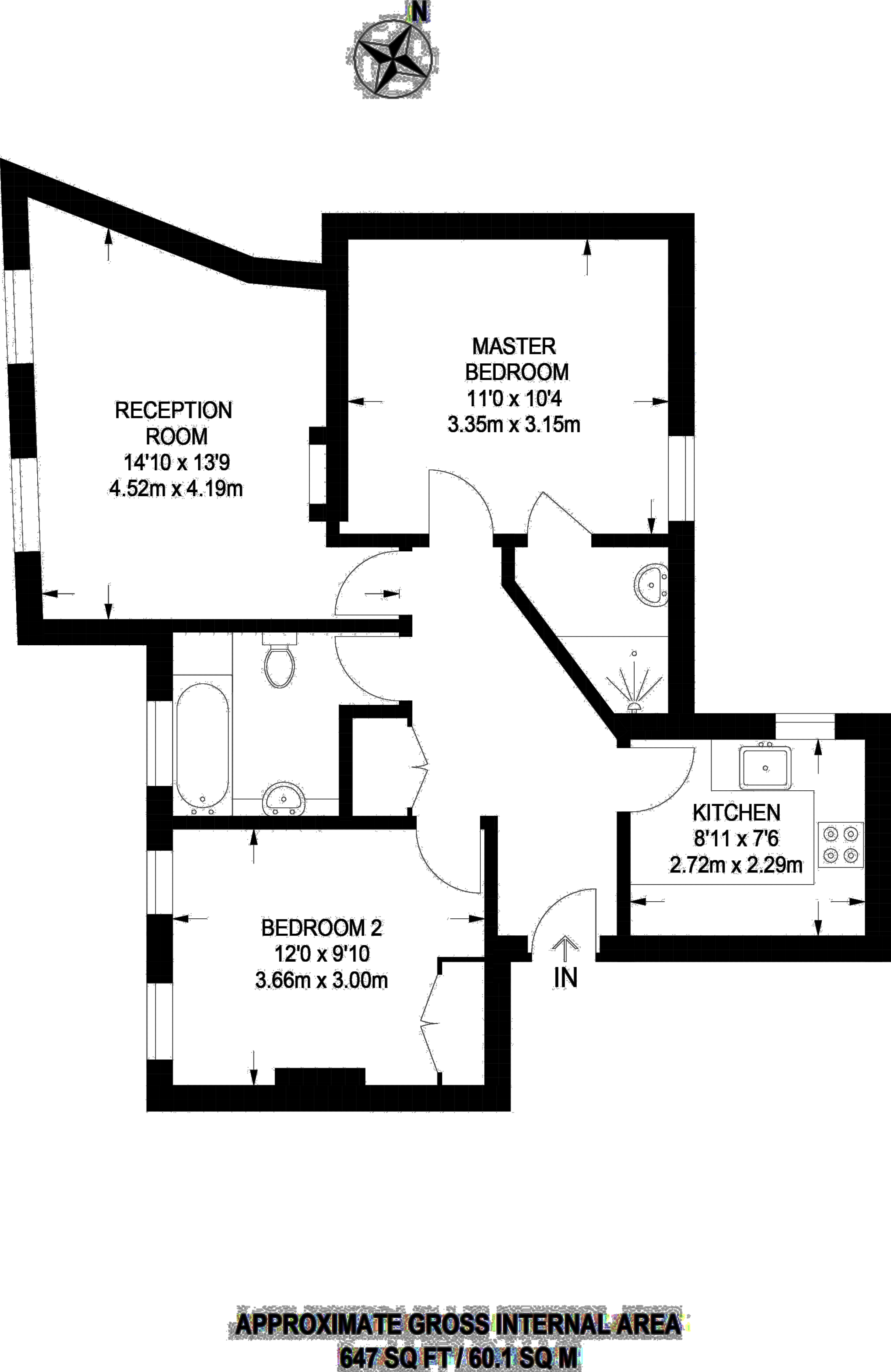 2 Bedrooms Flat to rent in Kensington High Street, Kensington W8