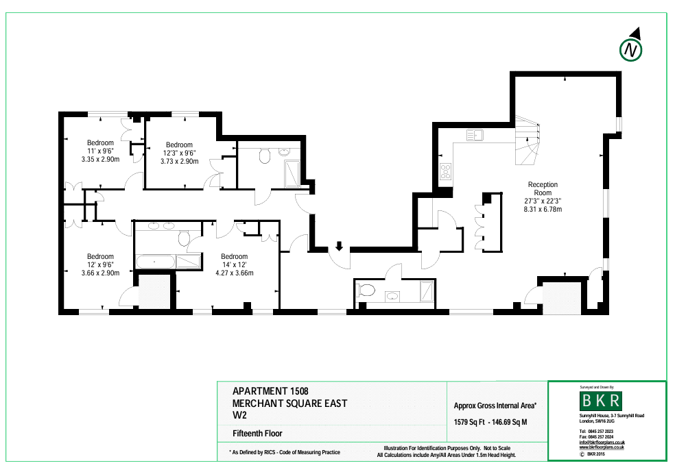 Merchant Square East, London floorplan