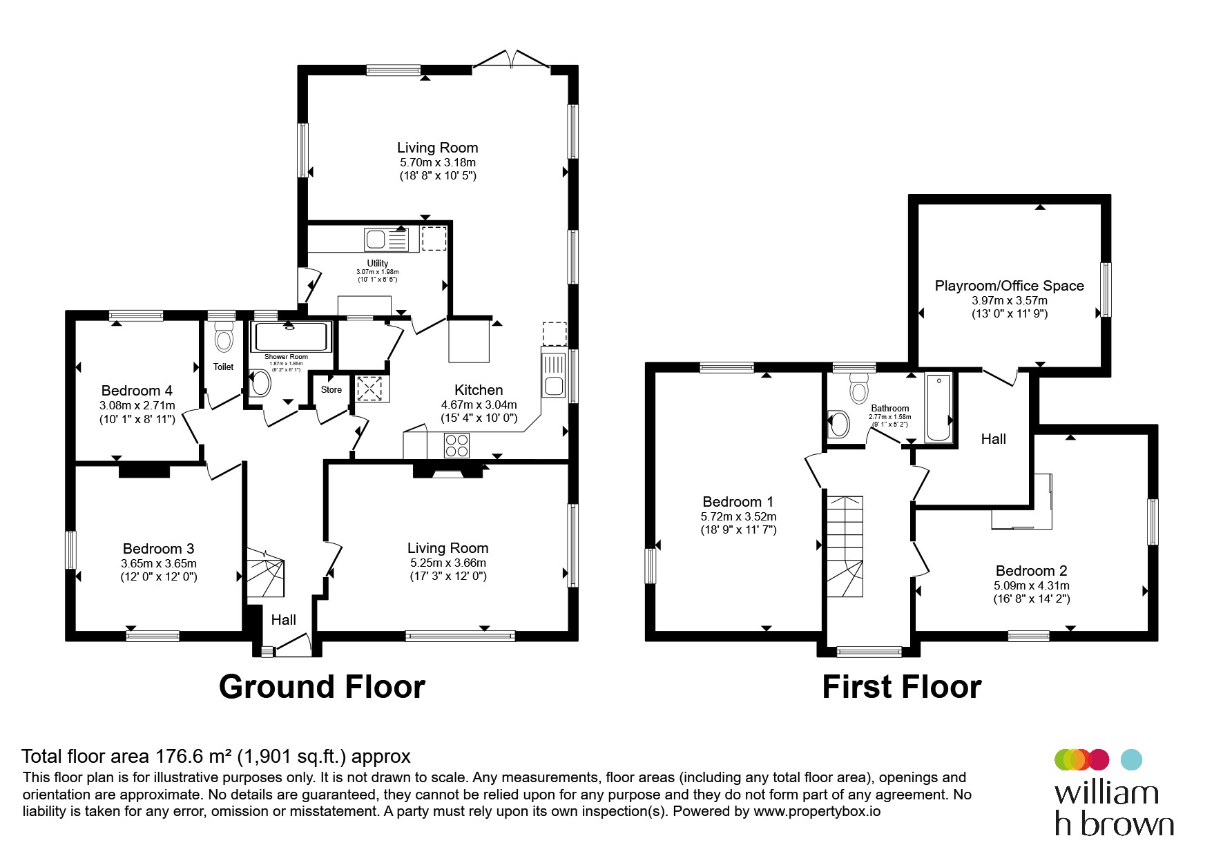 Badgers Mount, Church Road, Stowmarket floorplan