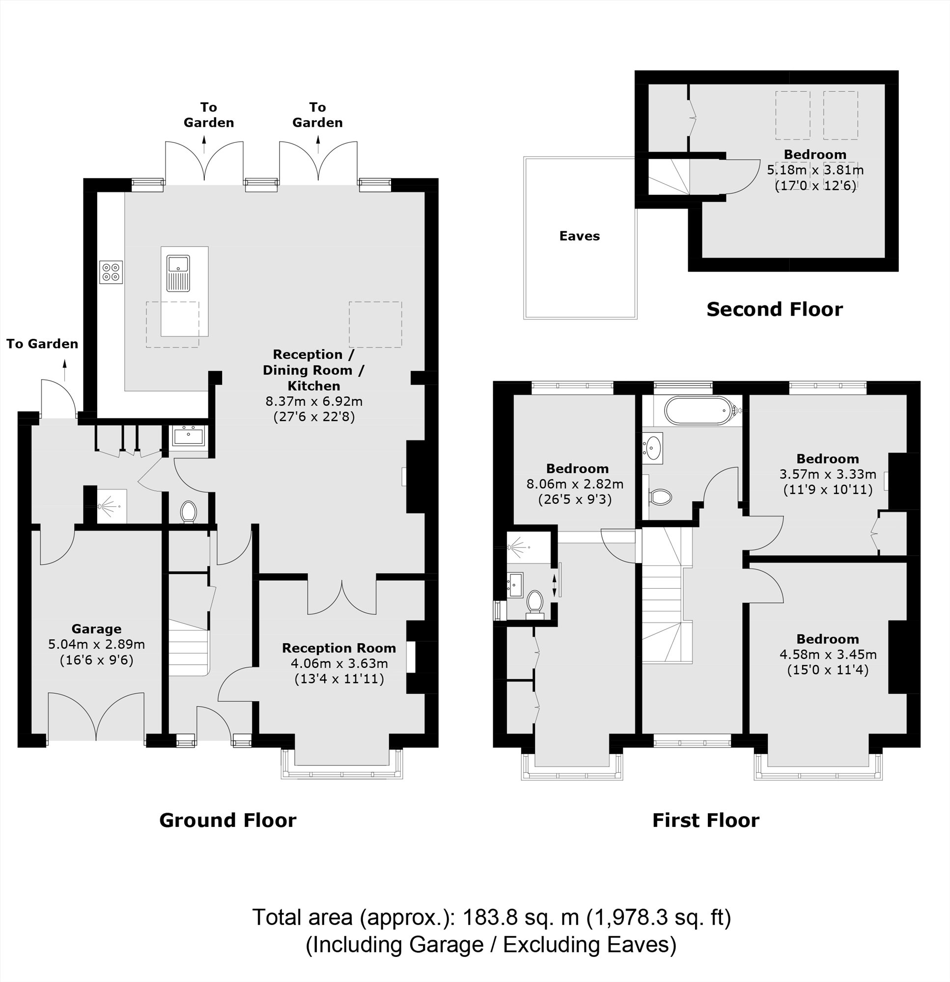 3, Summer Avenue, East Molesey floorplan
