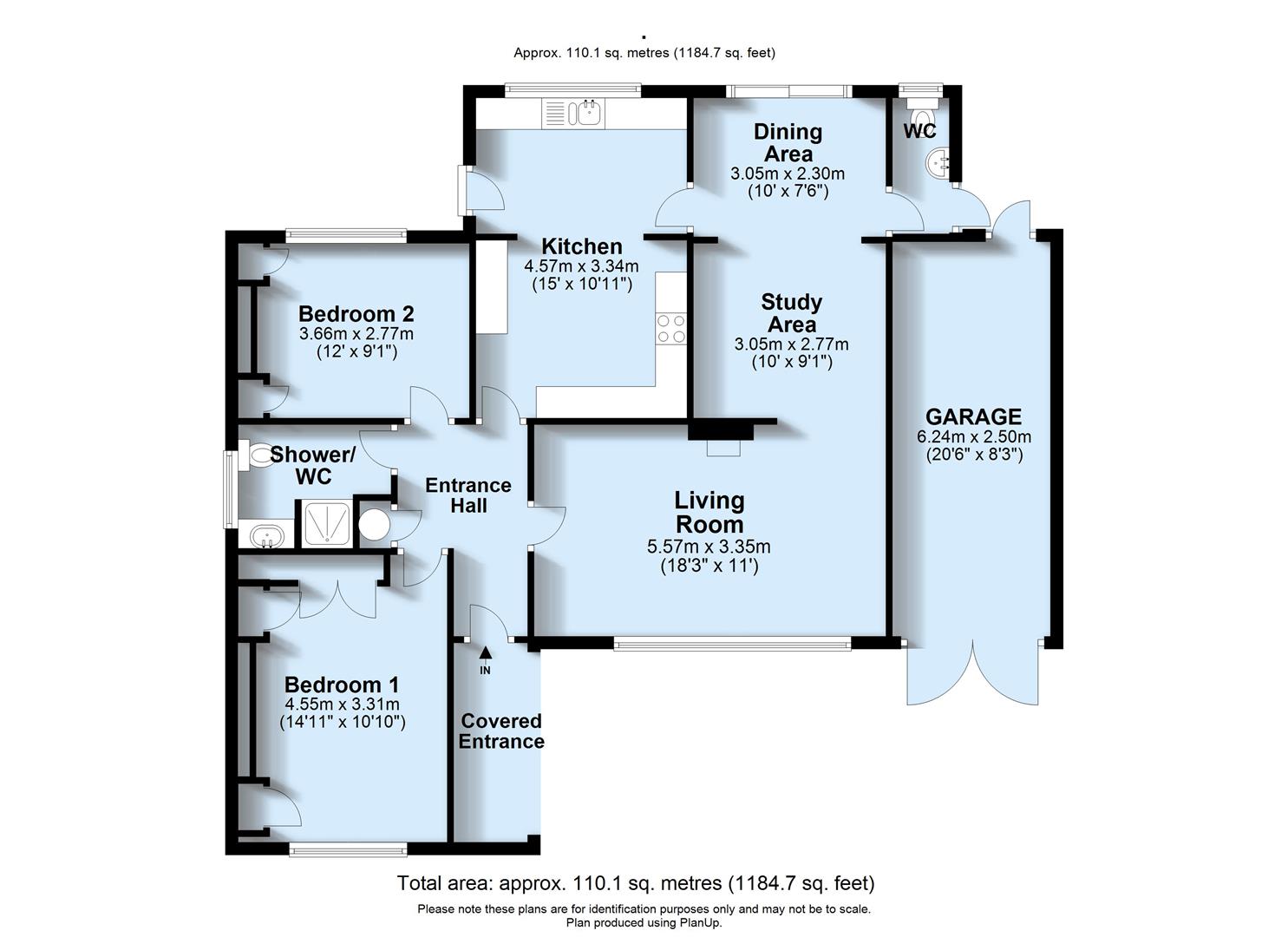 2 Bedrooms Detached bungalow for sale in South Way, Seaford BN25