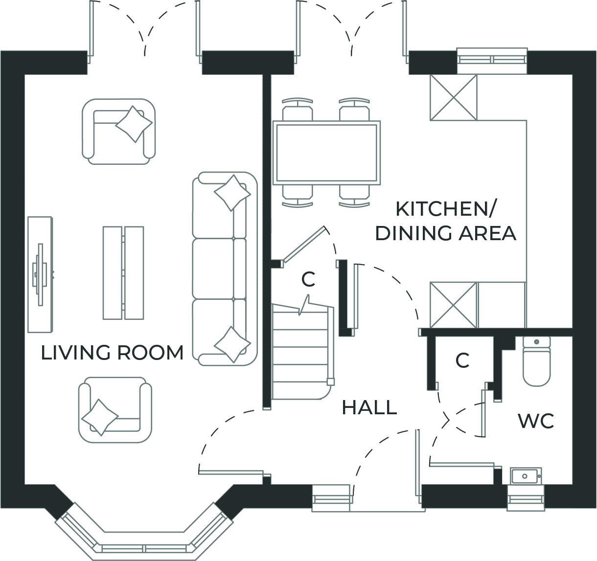 Plot 45 The Keswick, Skylarks,, Diss Road, Botesdale floorplan