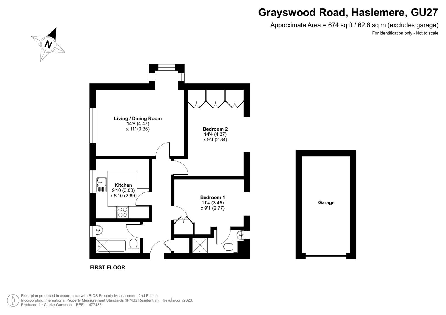 Flat 5, Beech Court, Grayswood Road, Haslemere floorplan