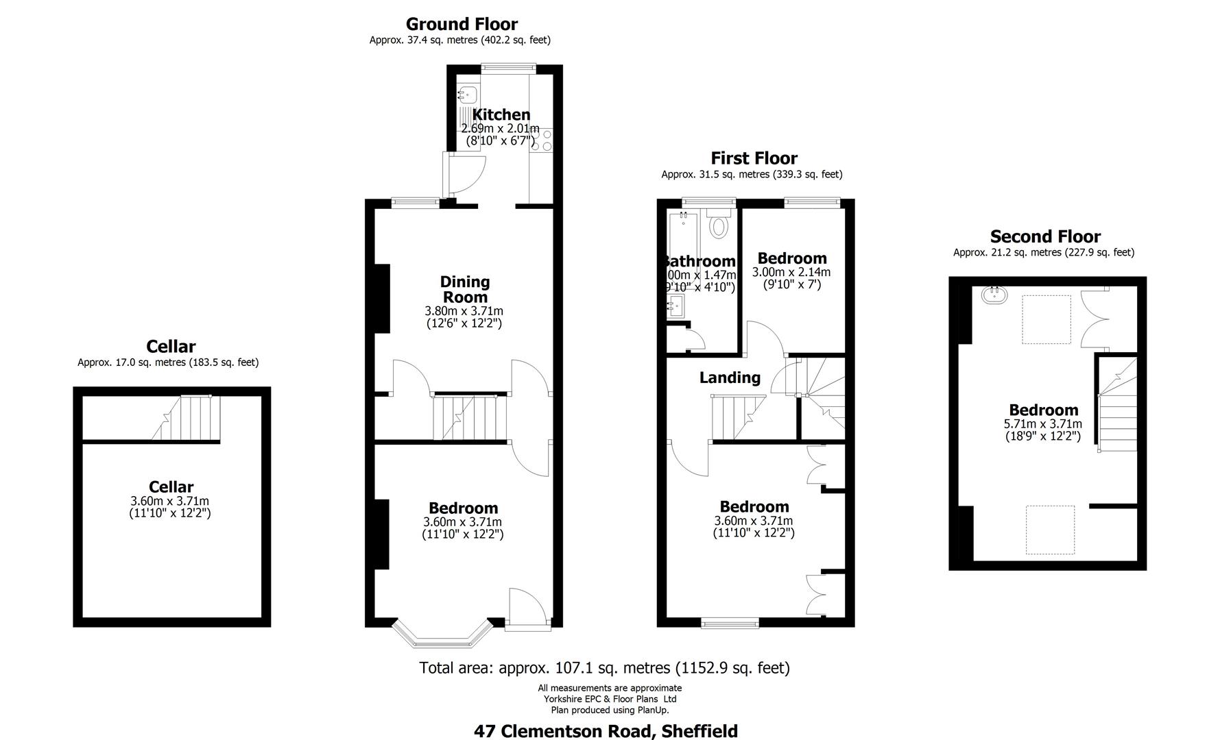 Clementson Road, Sheffield floorplan