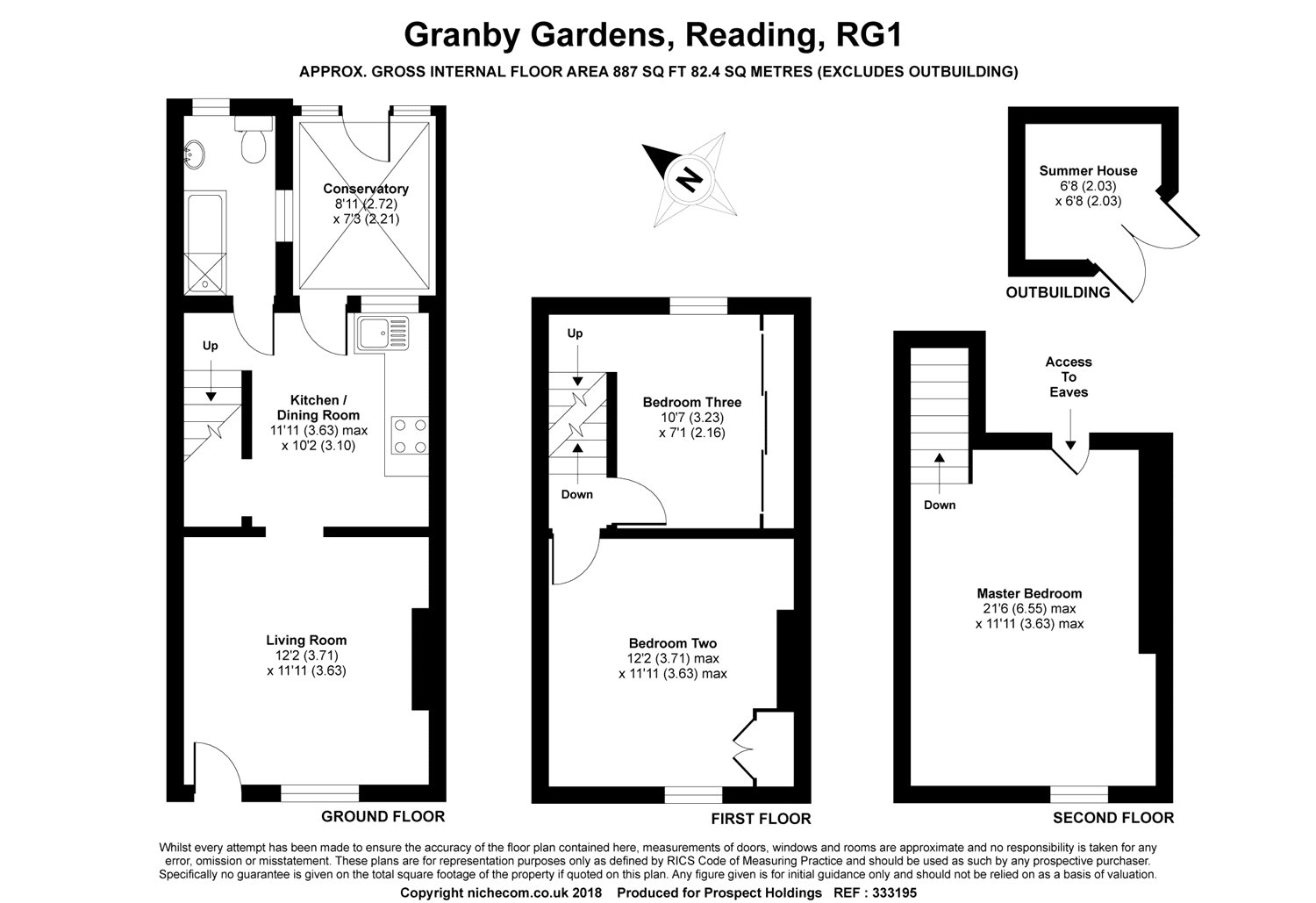 3 Bedrooms Terraced house for sale in Granby Gardens, Reading, Berkshire RG1