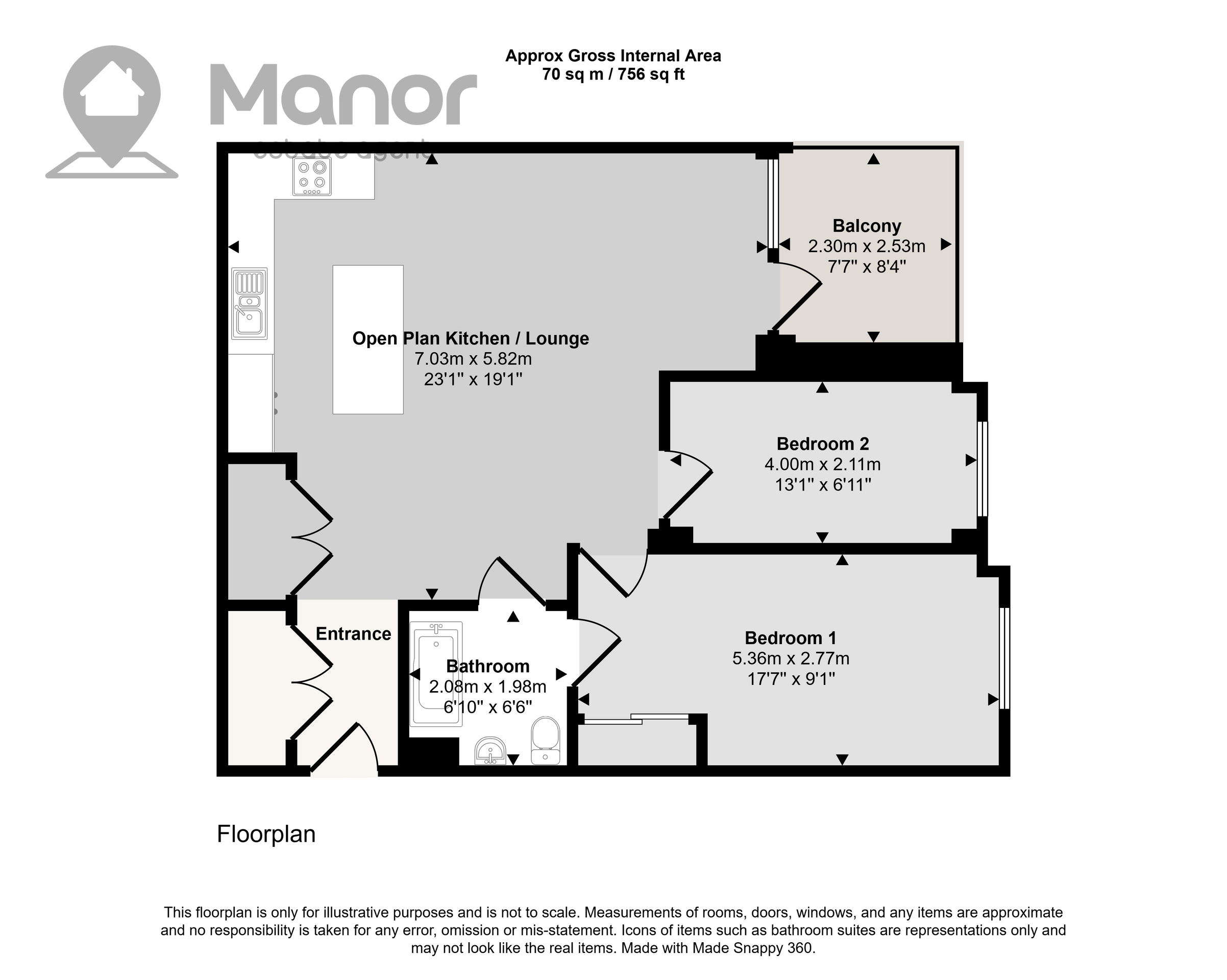 Flat 301, Barking floorplan