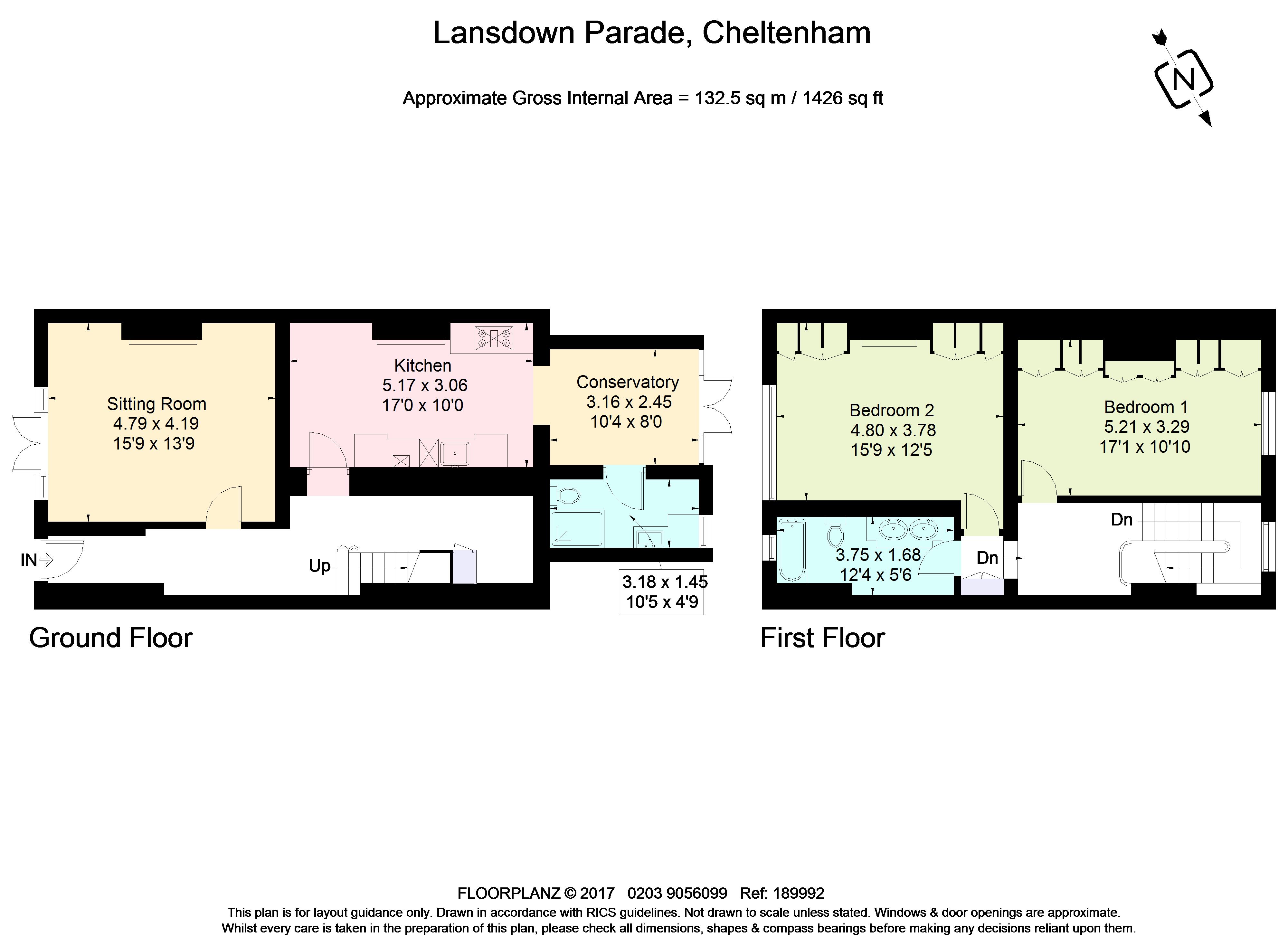 2 Bedrooms Terraced house to rent in Lansdown Parade, Cheltenham GL50