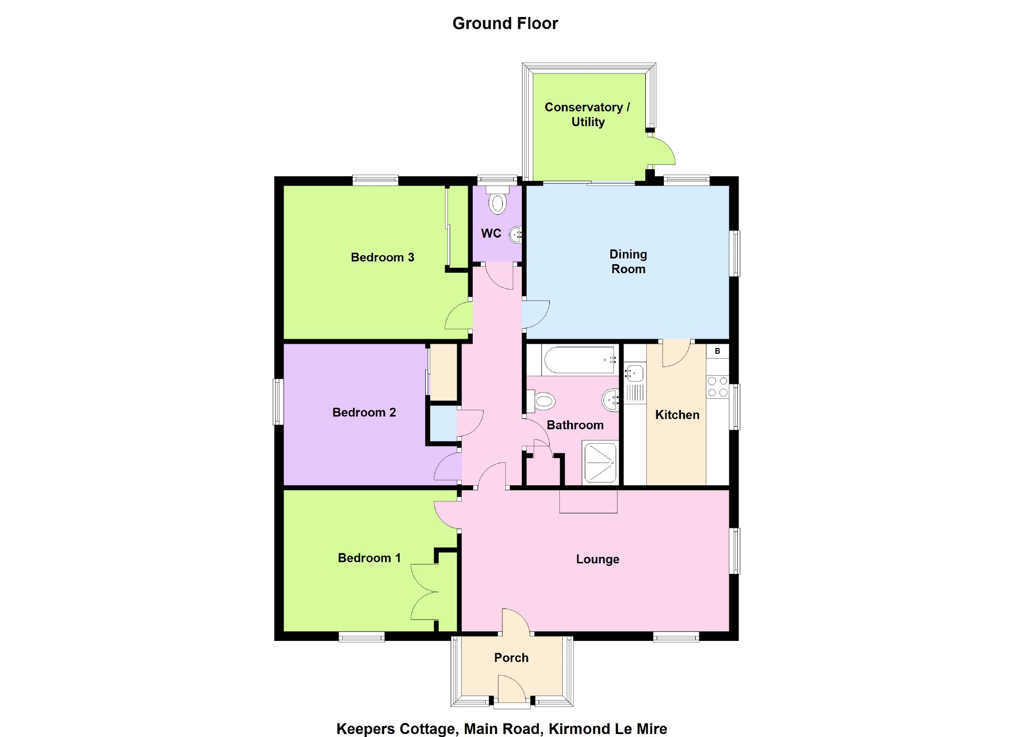 3 bed bungalow for sale in KirmondLeMire, Market Rasen LN8 Zoopla