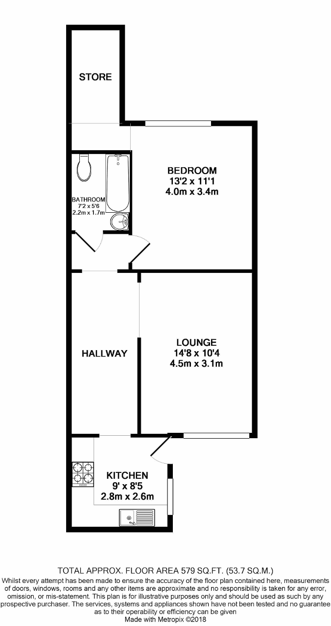 1 Bedrooms Flat to rent in Rock Street, Brighton, East Sussex BN2