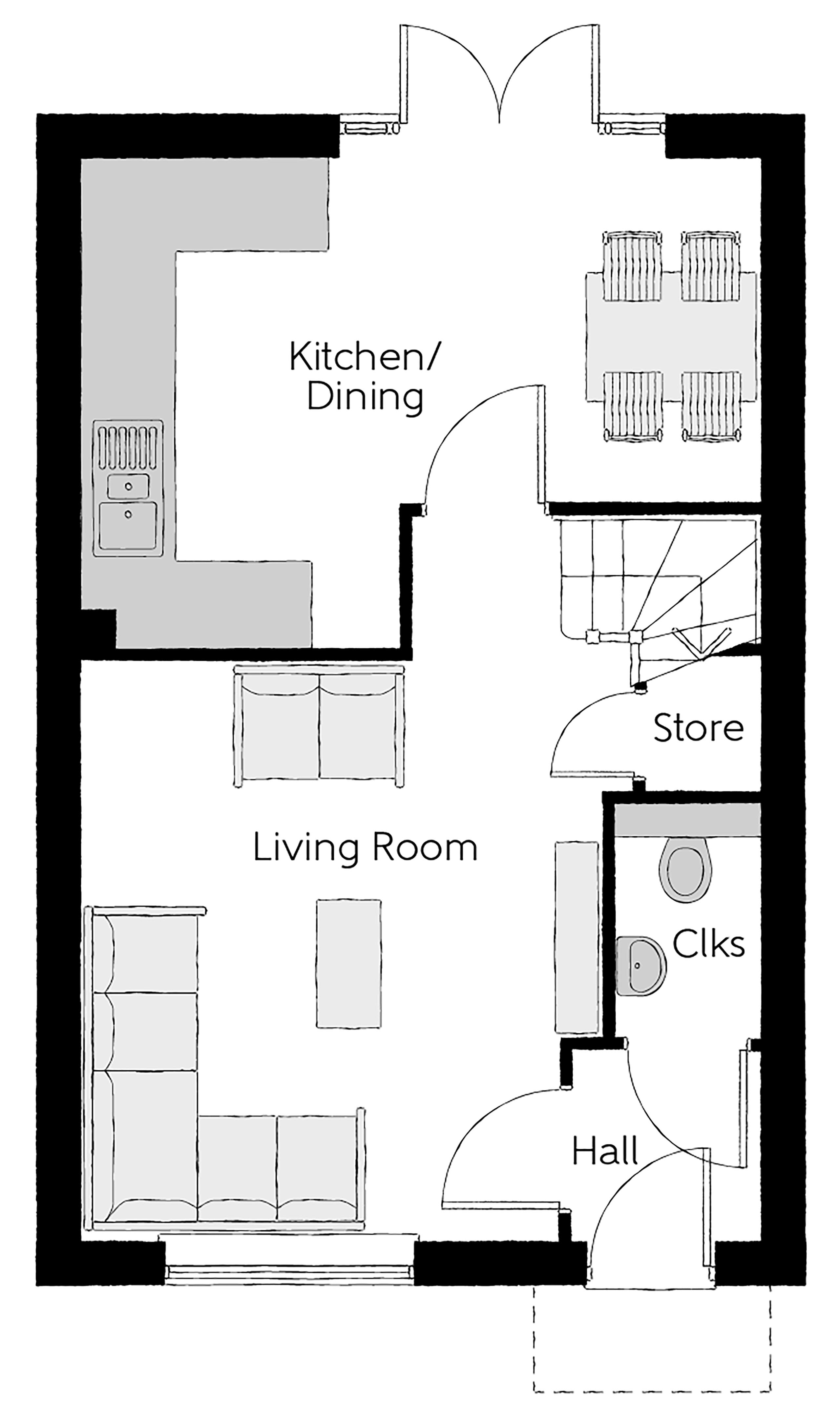 63, West Off A48, Lydney floorplan