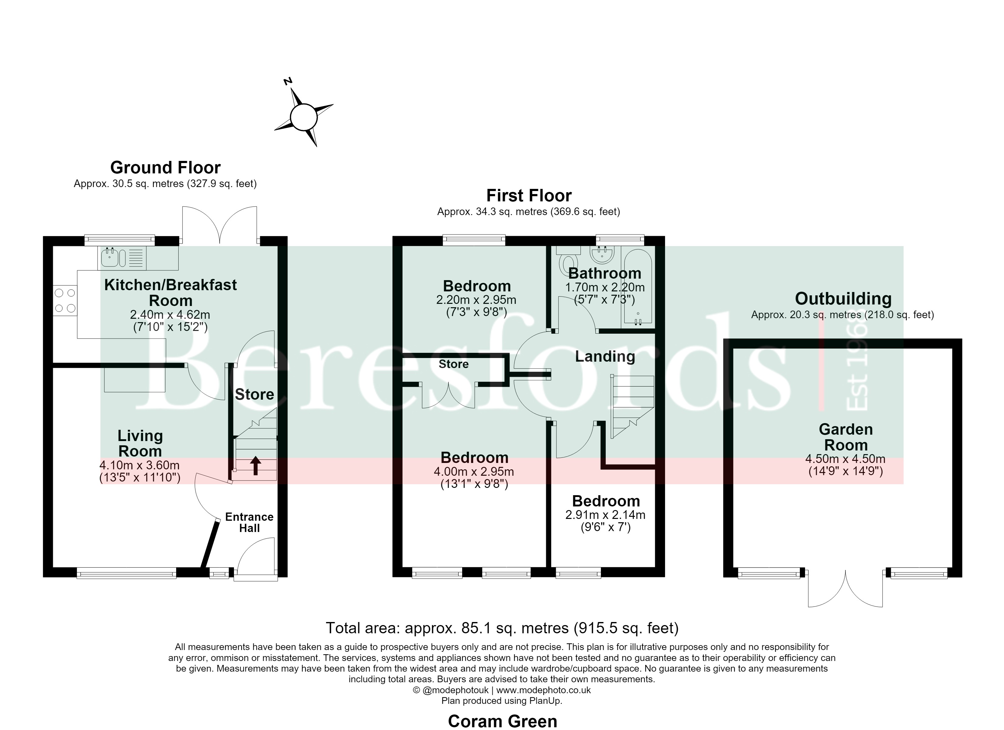 70, Coram Green, Brentwood floorplan