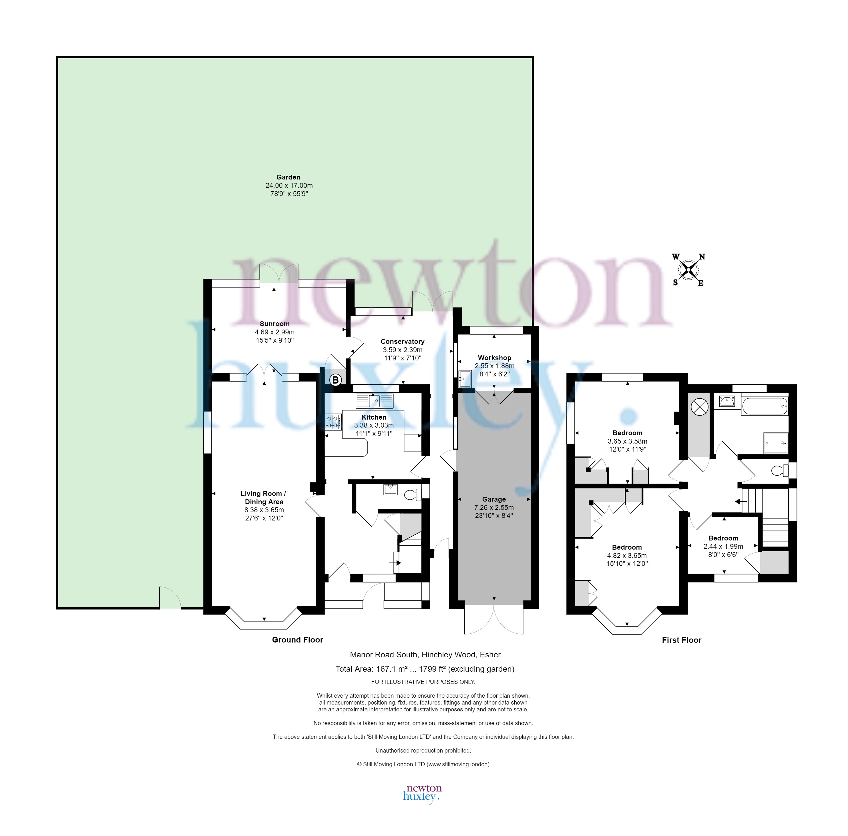Manor Road South, Hinchley Wood, Esher KT10, 3 bedroom detached house