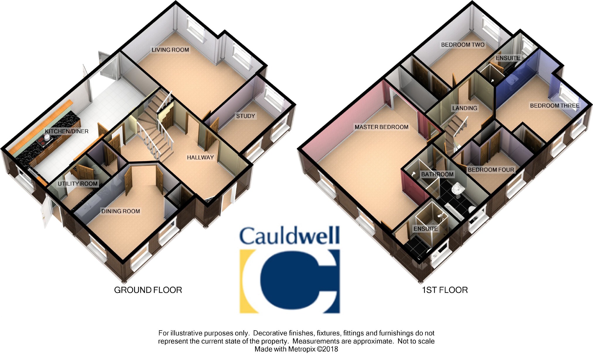 4 Bedrooms Detached house for sale in Tandy Rise, Grange Farm, Milton Keynes, Bucks MK8