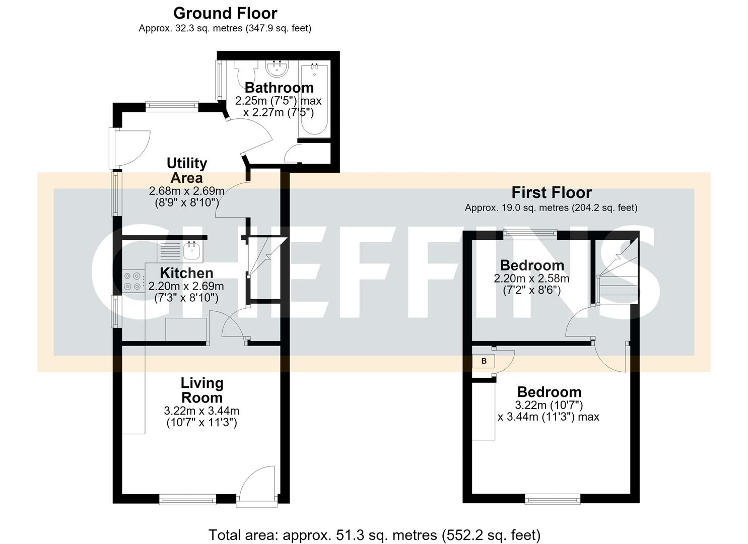 15, Mill Corner, Soham floorplan
