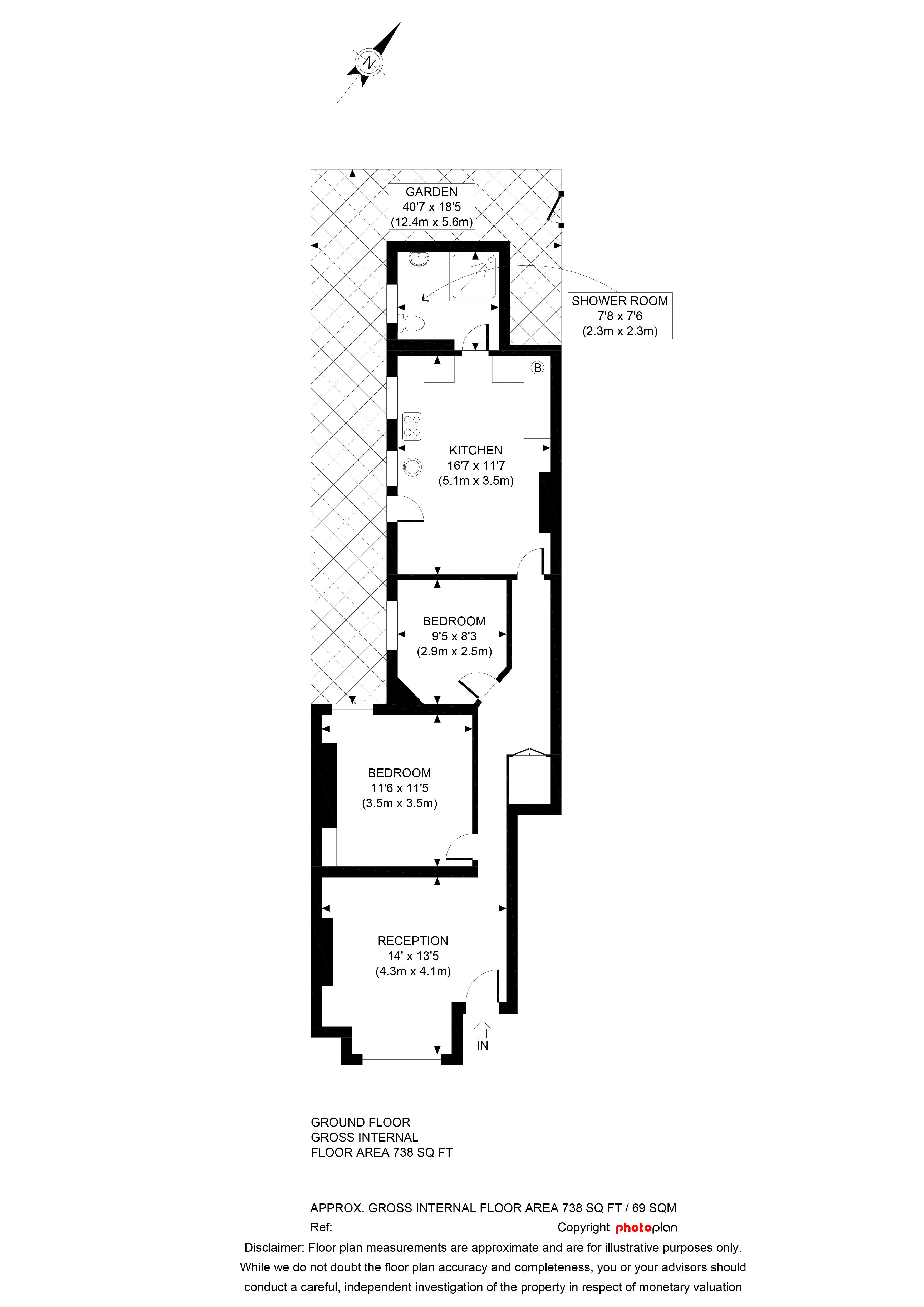 2 Bedrooms Flat to rent in Mellison Road, London SW17