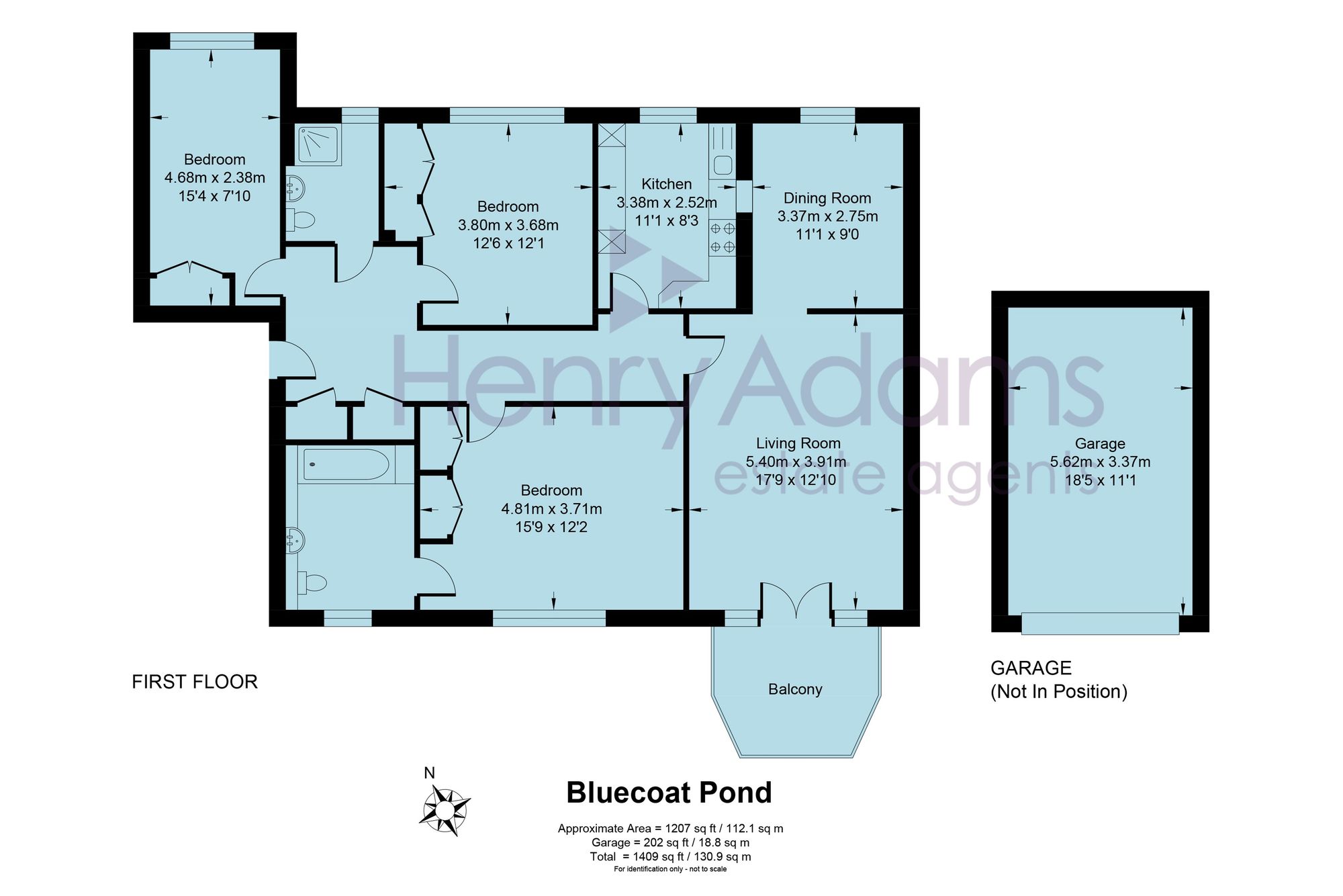 16, Bluecoat Pond, Horsham floorplan