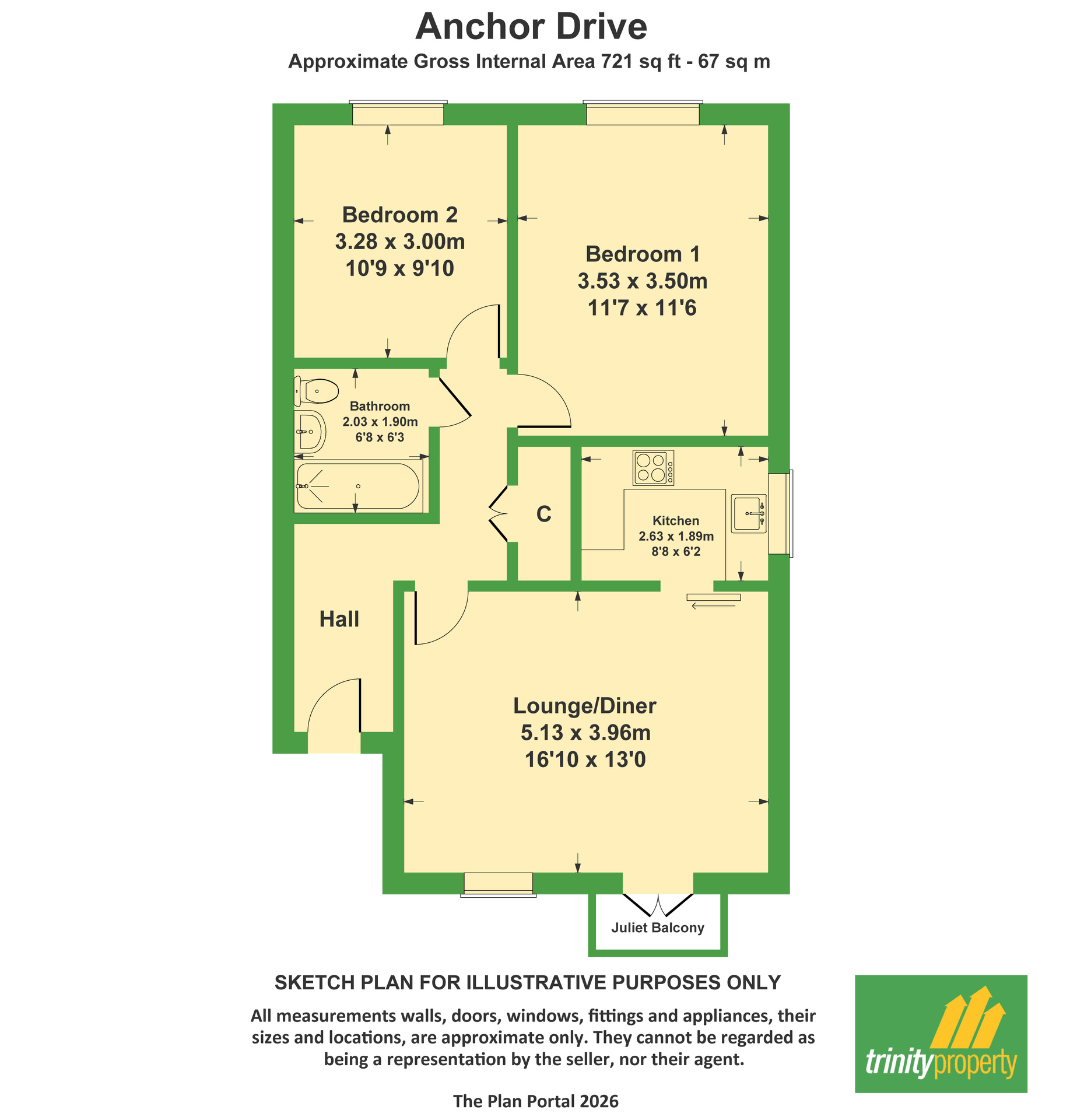 125 Anchor Drive, Tipton floorplan