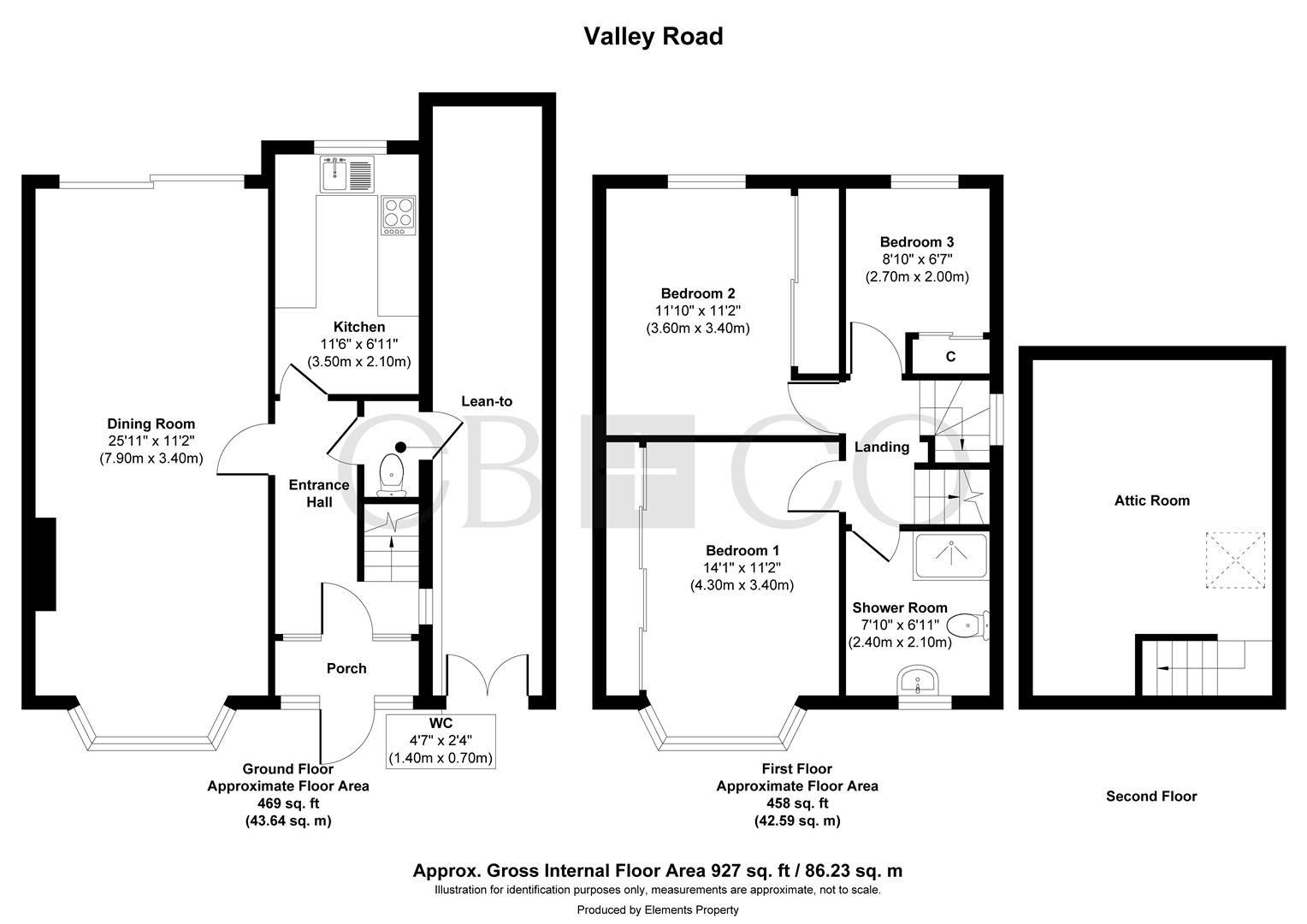 55, Valley Road, Littleover floorplan