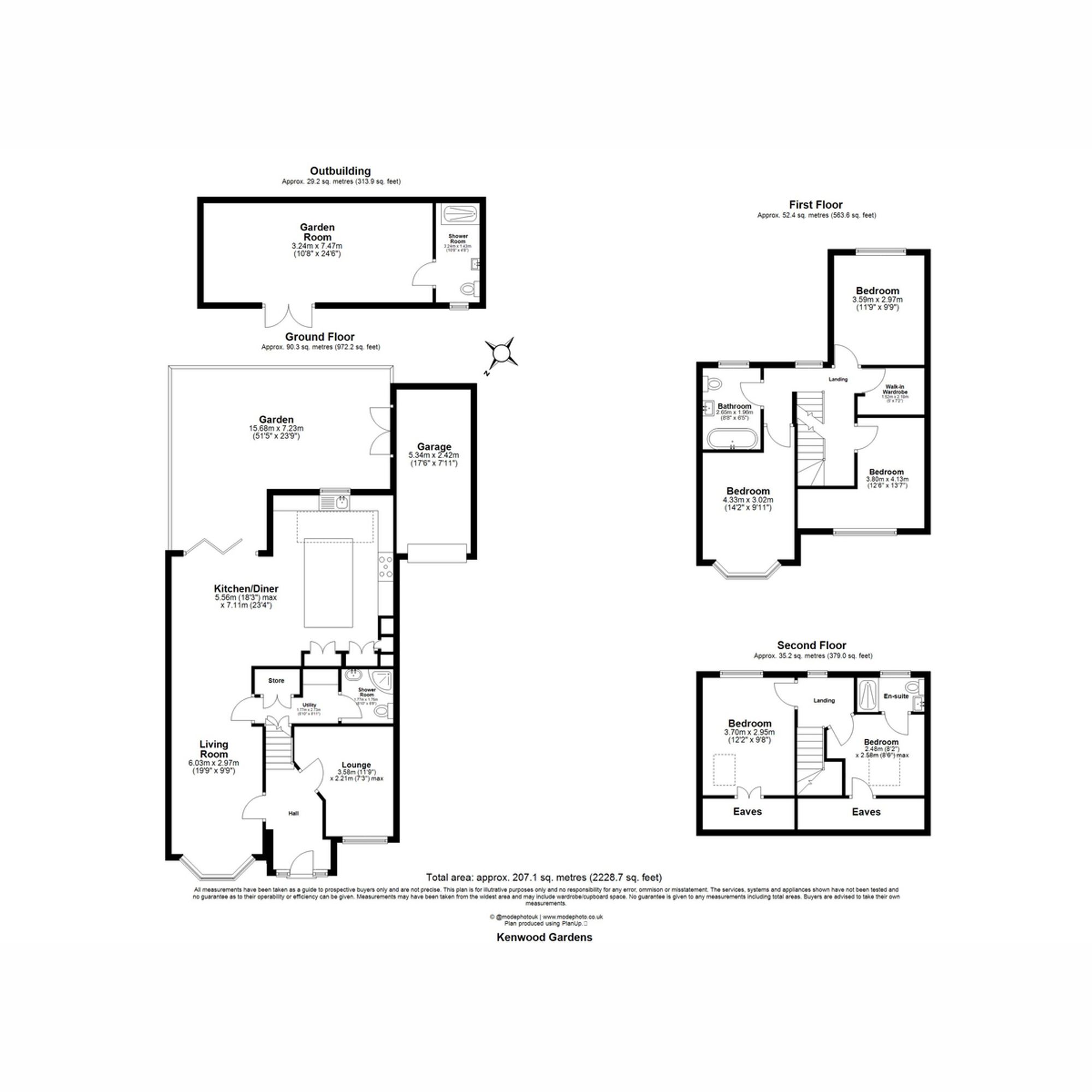 98 Kenwood Gardens, Gants Hill floorplan