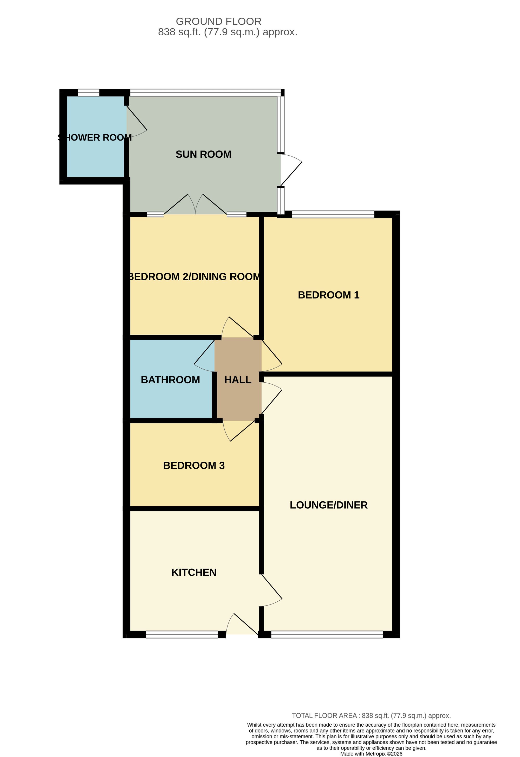 46 Rimington Way, Scarborough floorplan