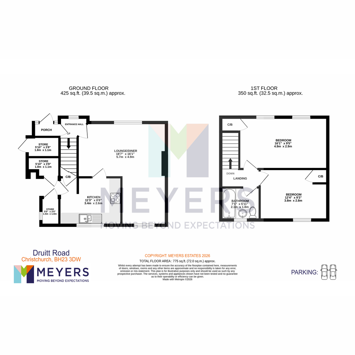 51, Druitt Road, Christchurch floorplan