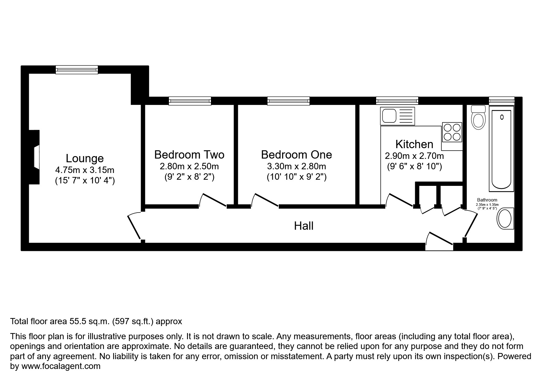 12 Victoria House, Victoria Road, Romford floorplan