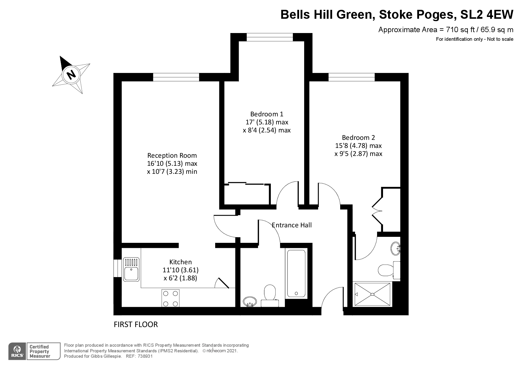 Flat 11, Giles House,, Bells Hill Green, Stoke Poges floorplan