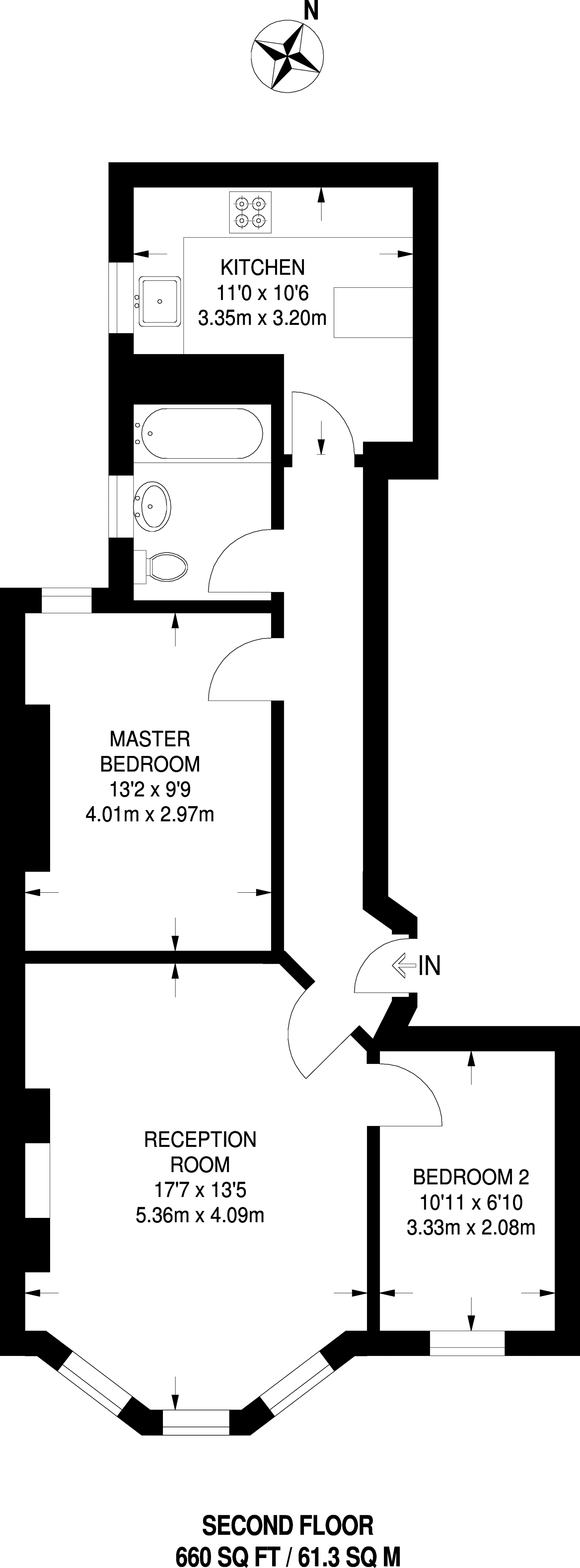 Oxford & Cambridge Mansions, Marylebone floorplan