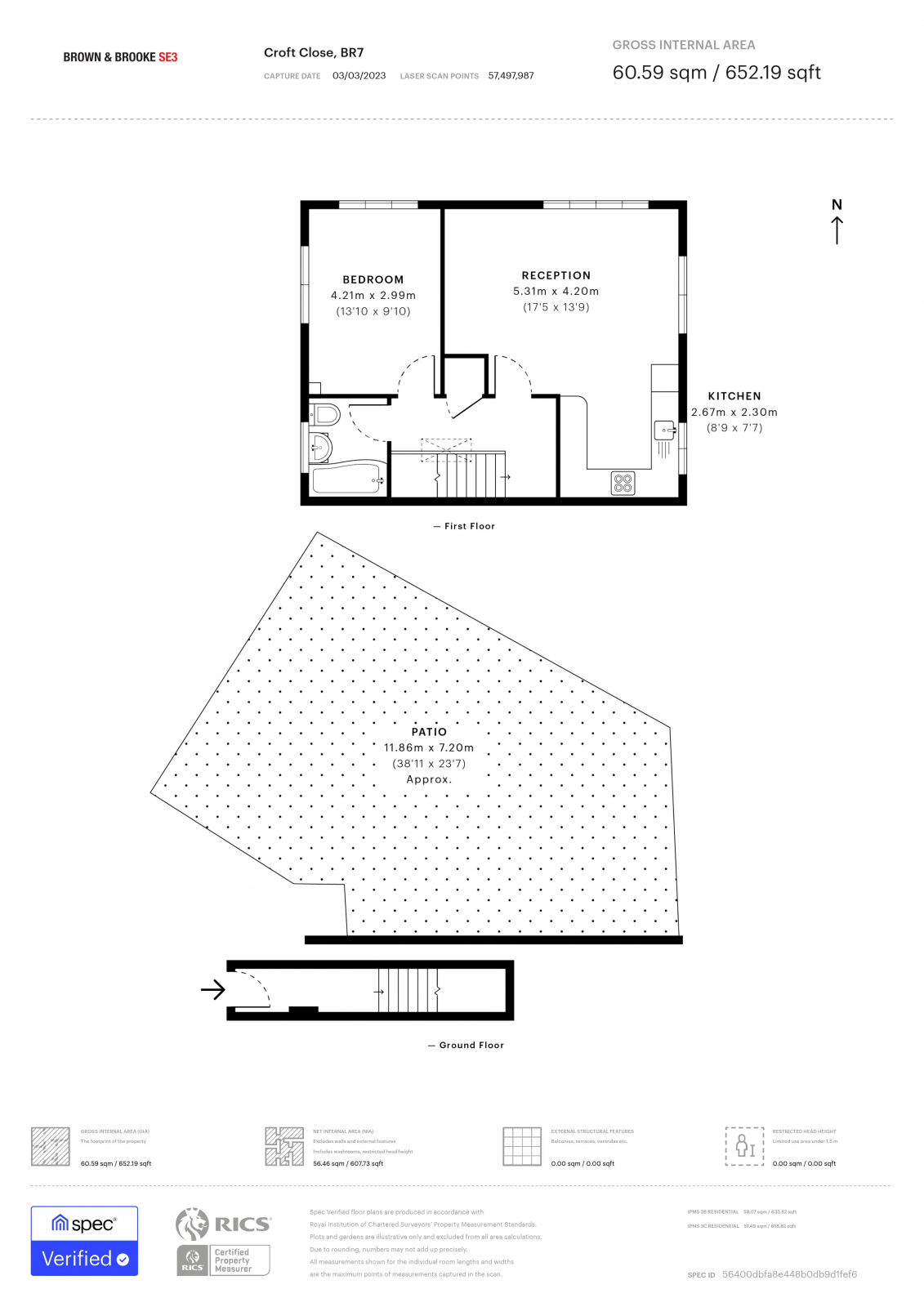 Croft Close, Chislehurst BR7, 1 bedroom flat for sale 64136422
