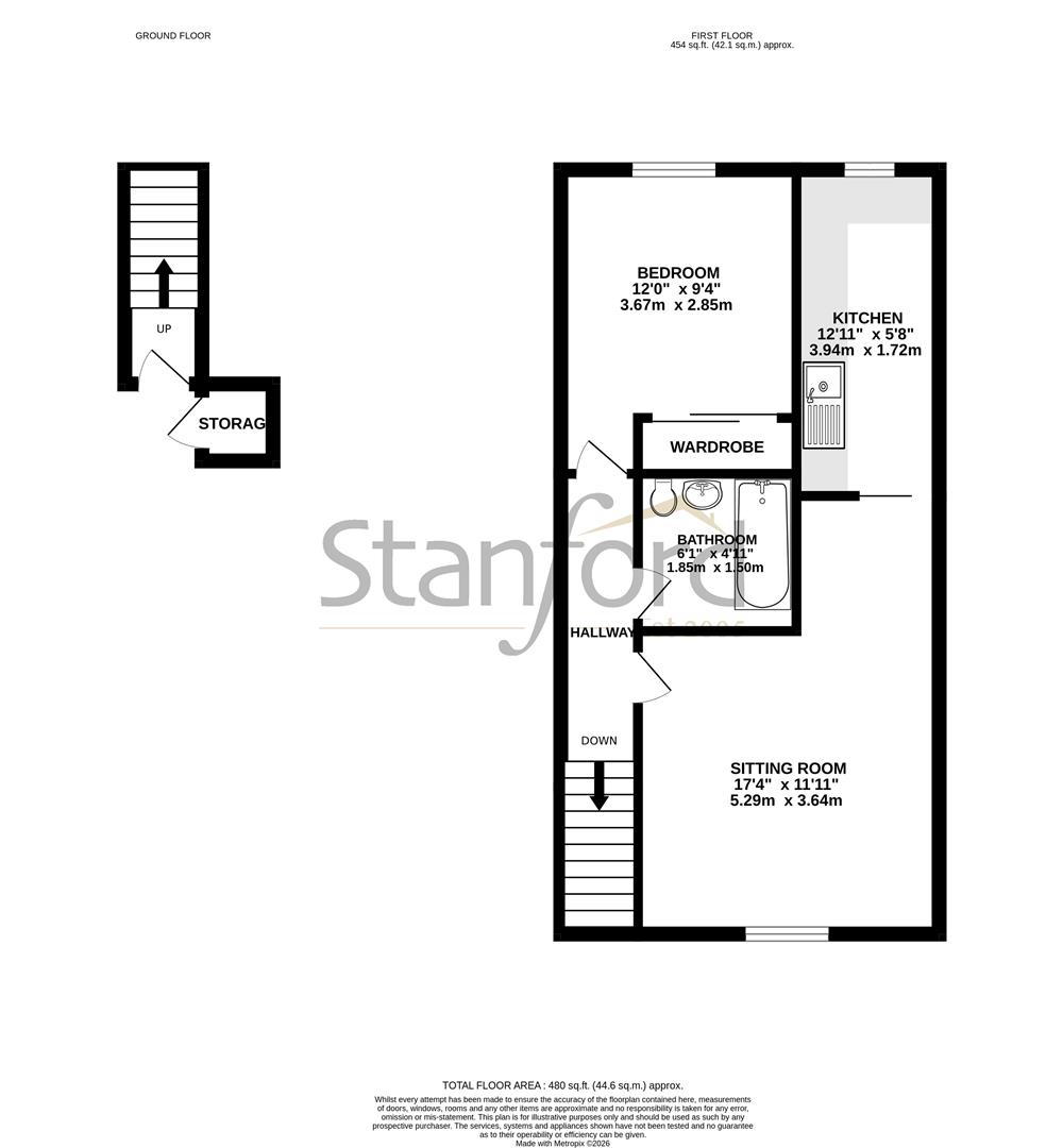 84, Monarch Way, Southampton floorplan