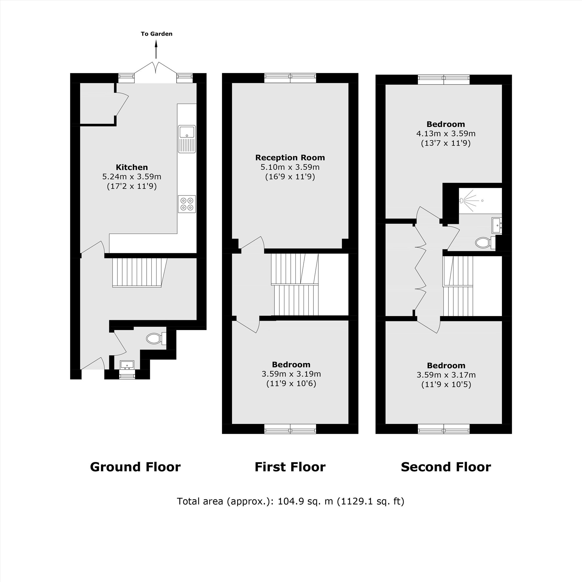 33, Beaumont Road, London floorplan