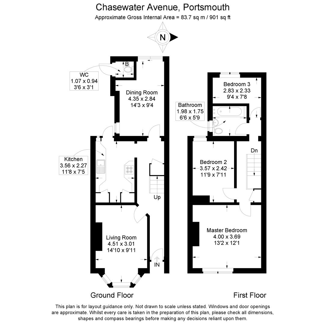 68, Chasewater Avenue, Portsmouth floorplan