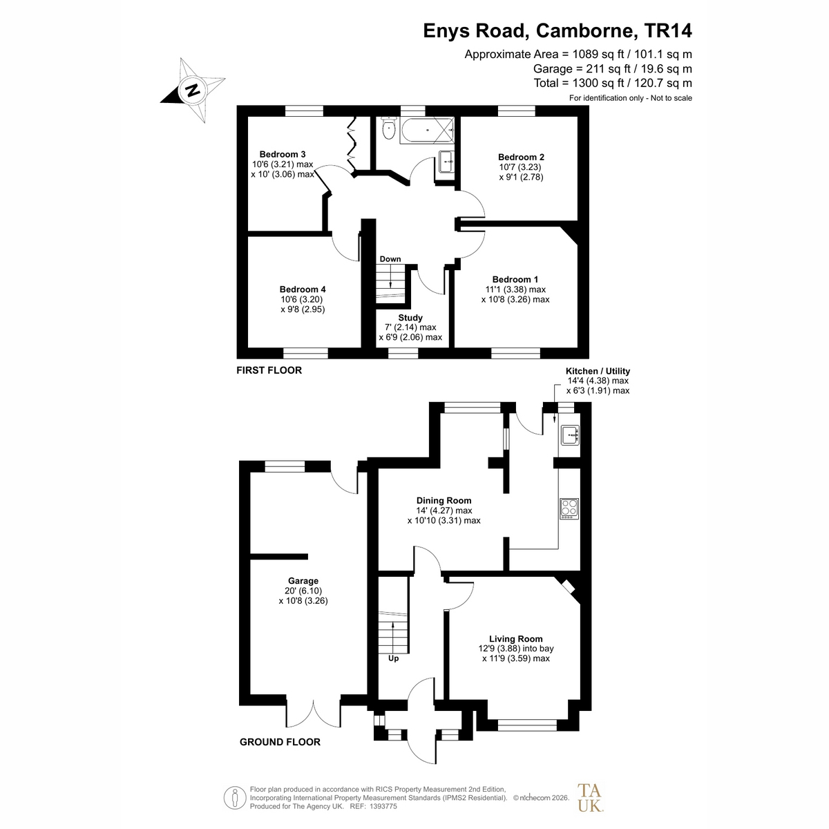 80, Enys Road, Camborne floorplan