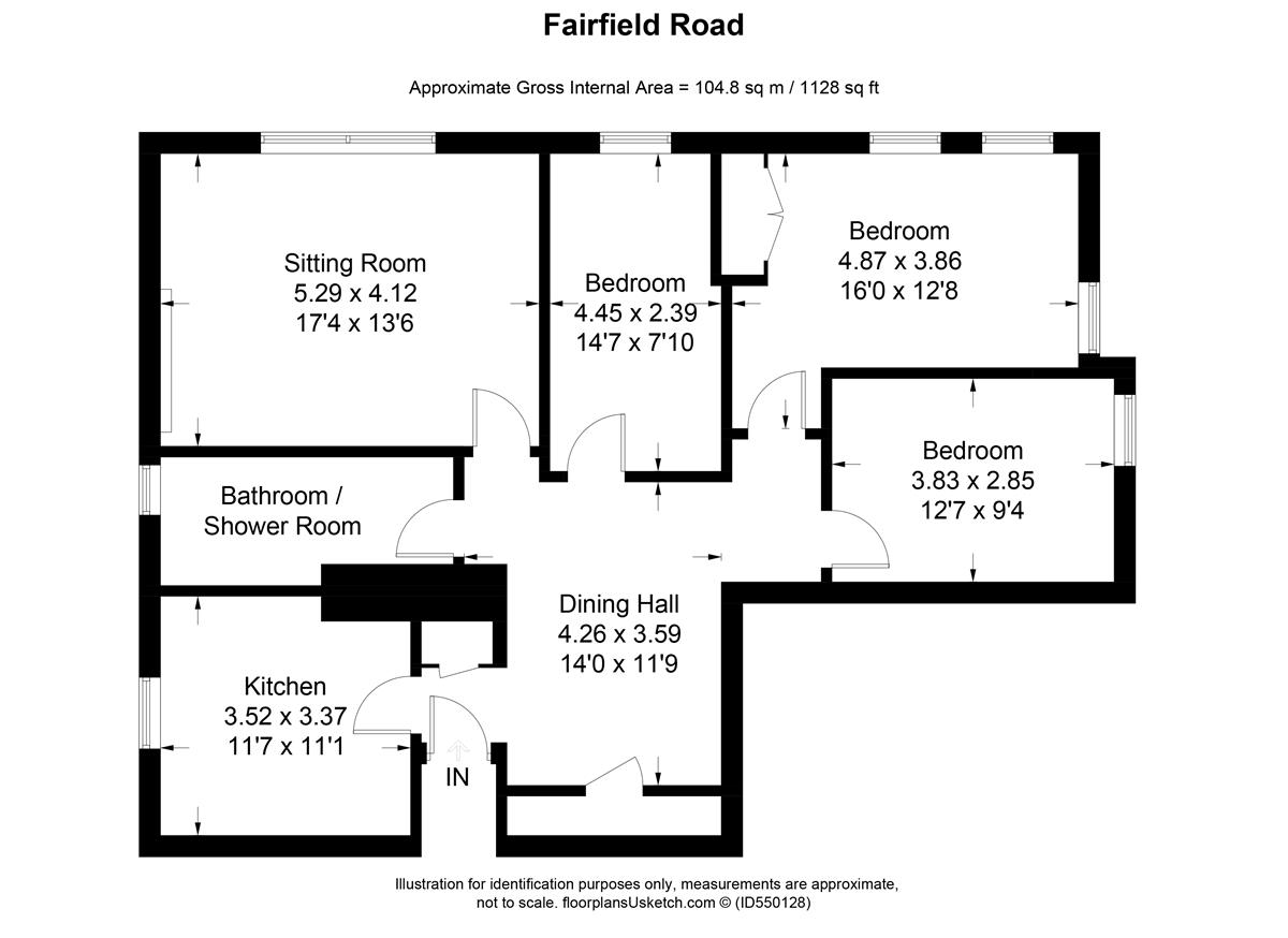 3 Bedrooms Flat for sale in Fairfield Road, Eastbourne BN20