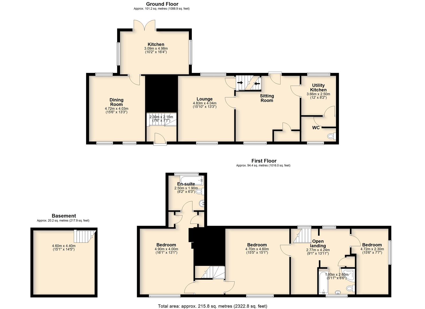 Elm Cottage, The Street, Rickinghall floorplan