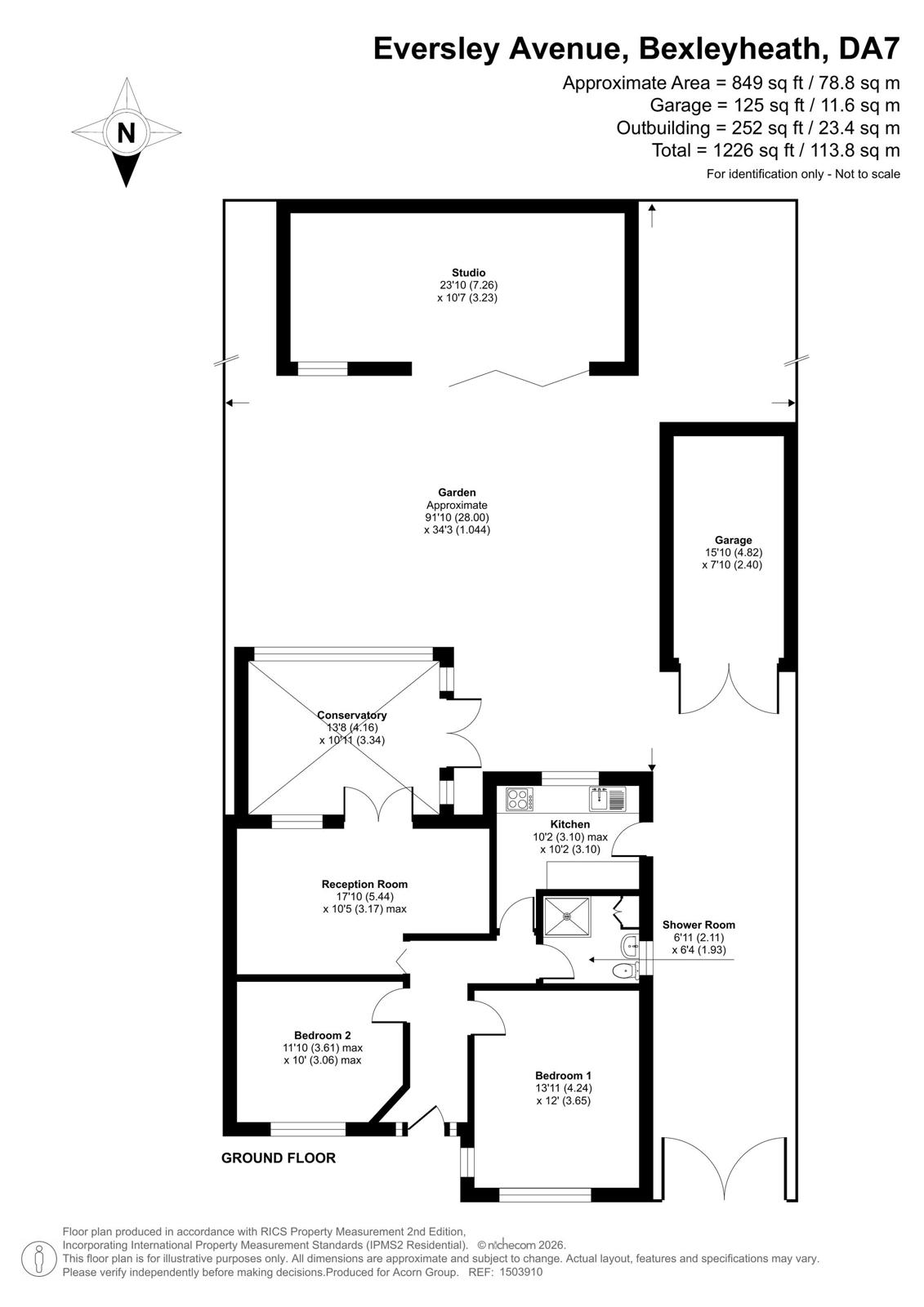 36, Eversley Avenue, Bexleyheath floorplan