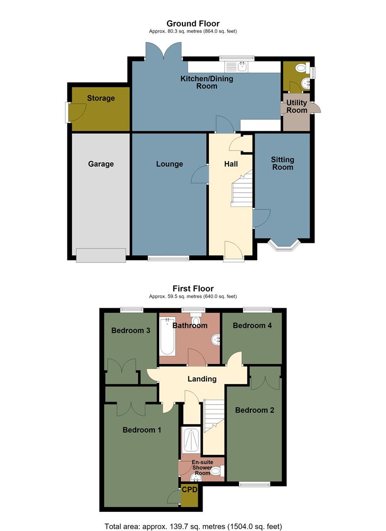 62, Priory Court, Neath floorplan