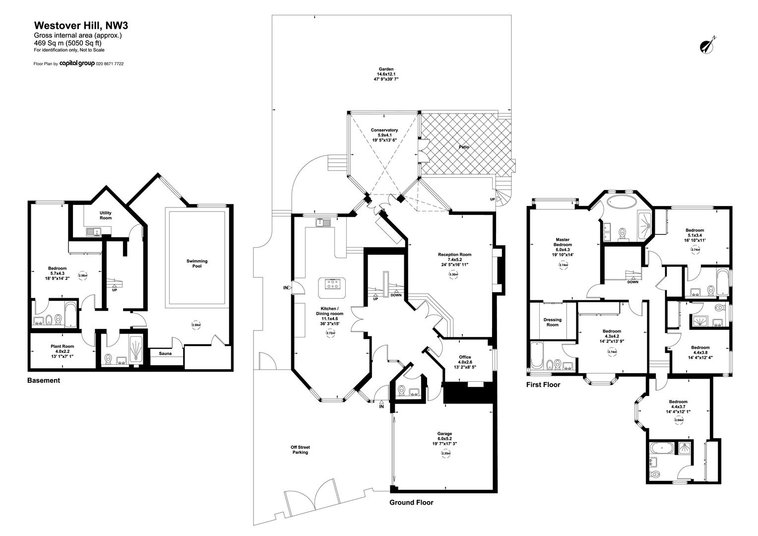 16, Westover Hill, Hampstead floorplan