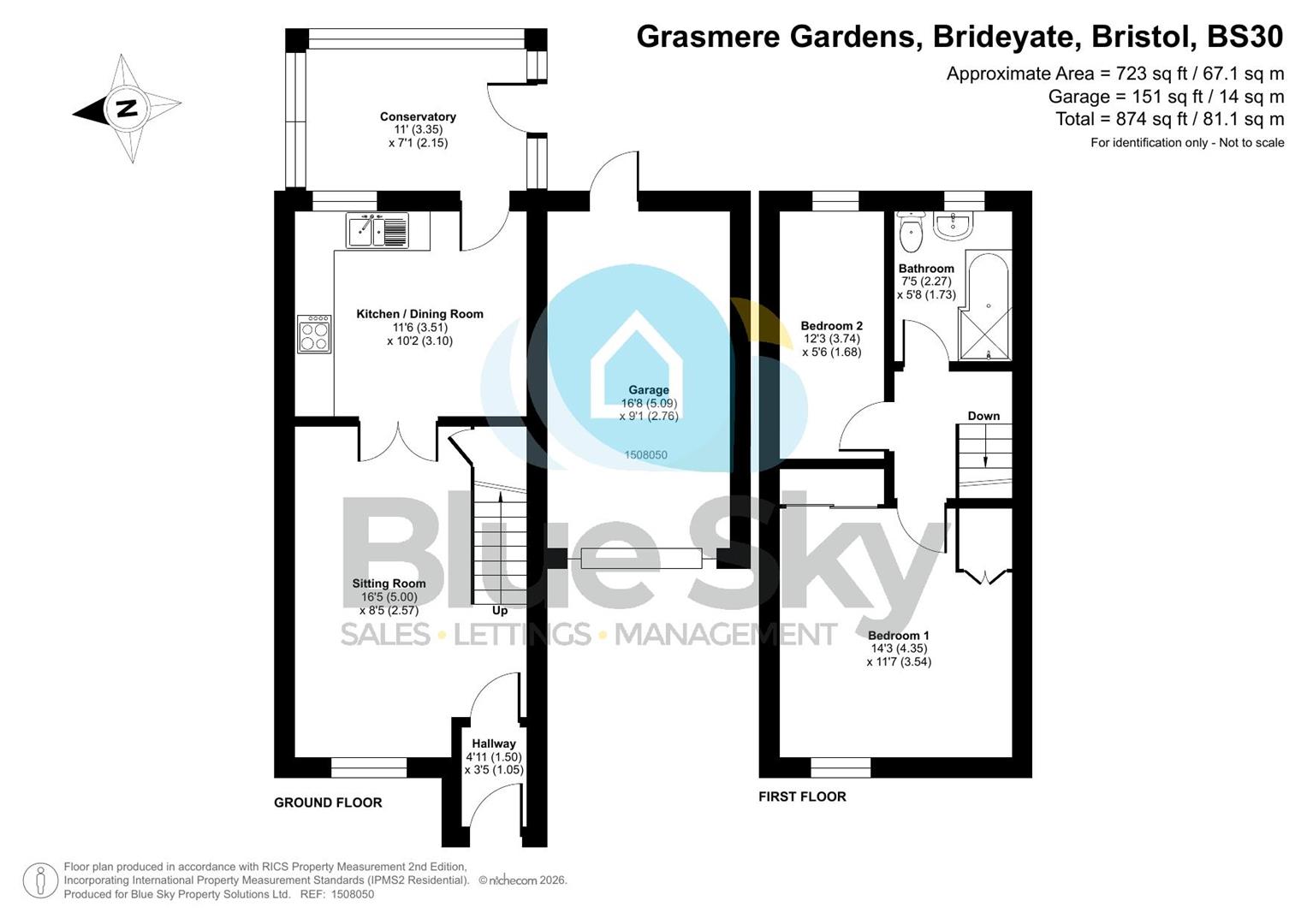 16, Grasmere Gardens, Bristol floorplan