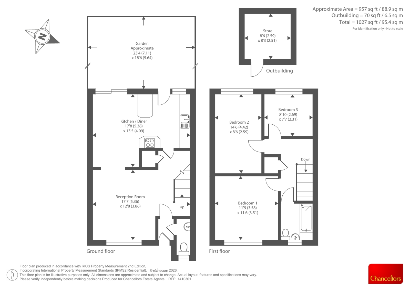 66, Five Acres, Chesham floorplan