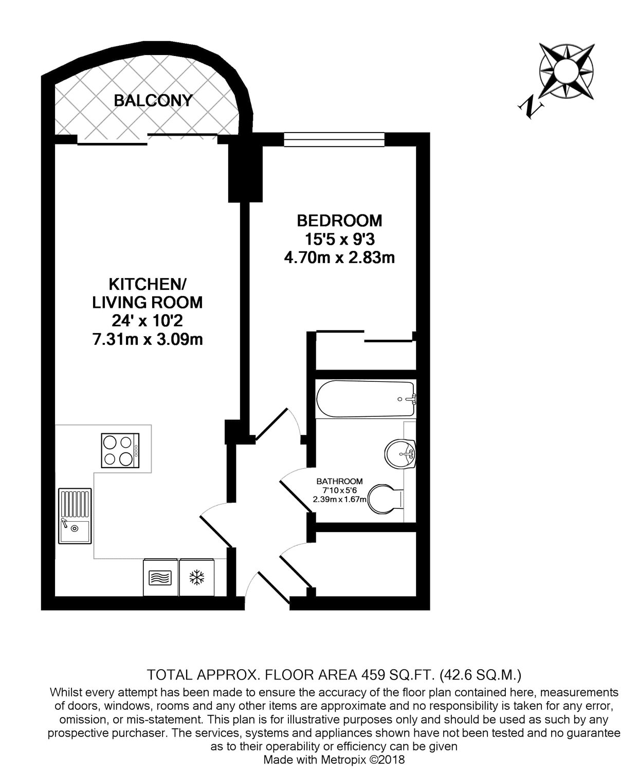 1 Bedrooms Flat for sale in Vincentia Quay, Bridges Court Road, London SW11