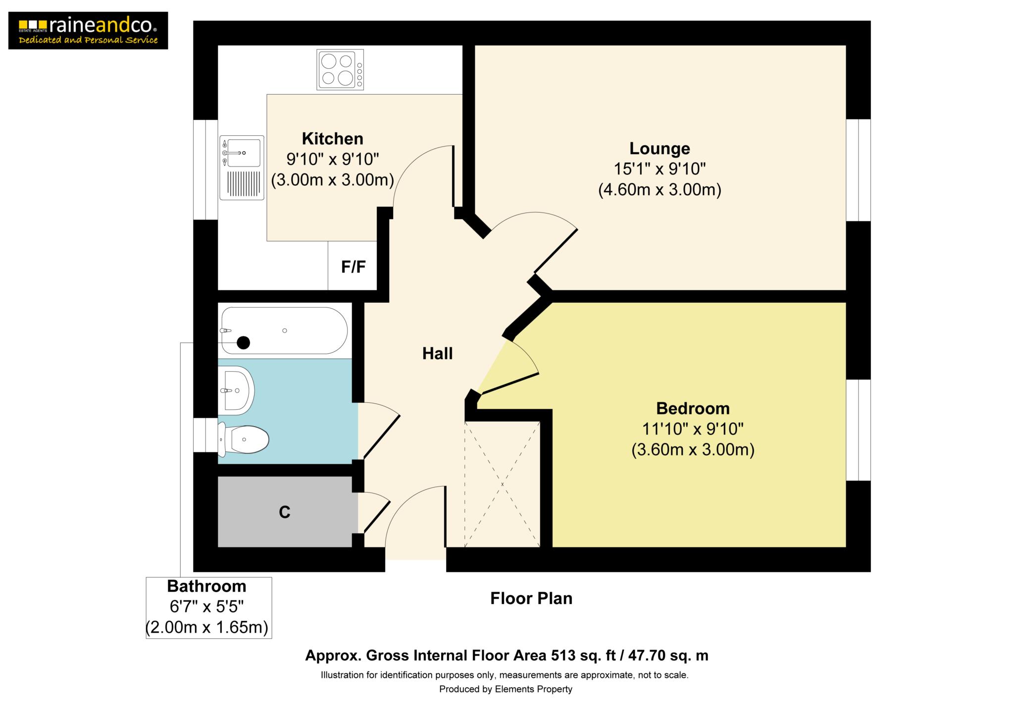 43, Wenham Place, Hatfield floorplan