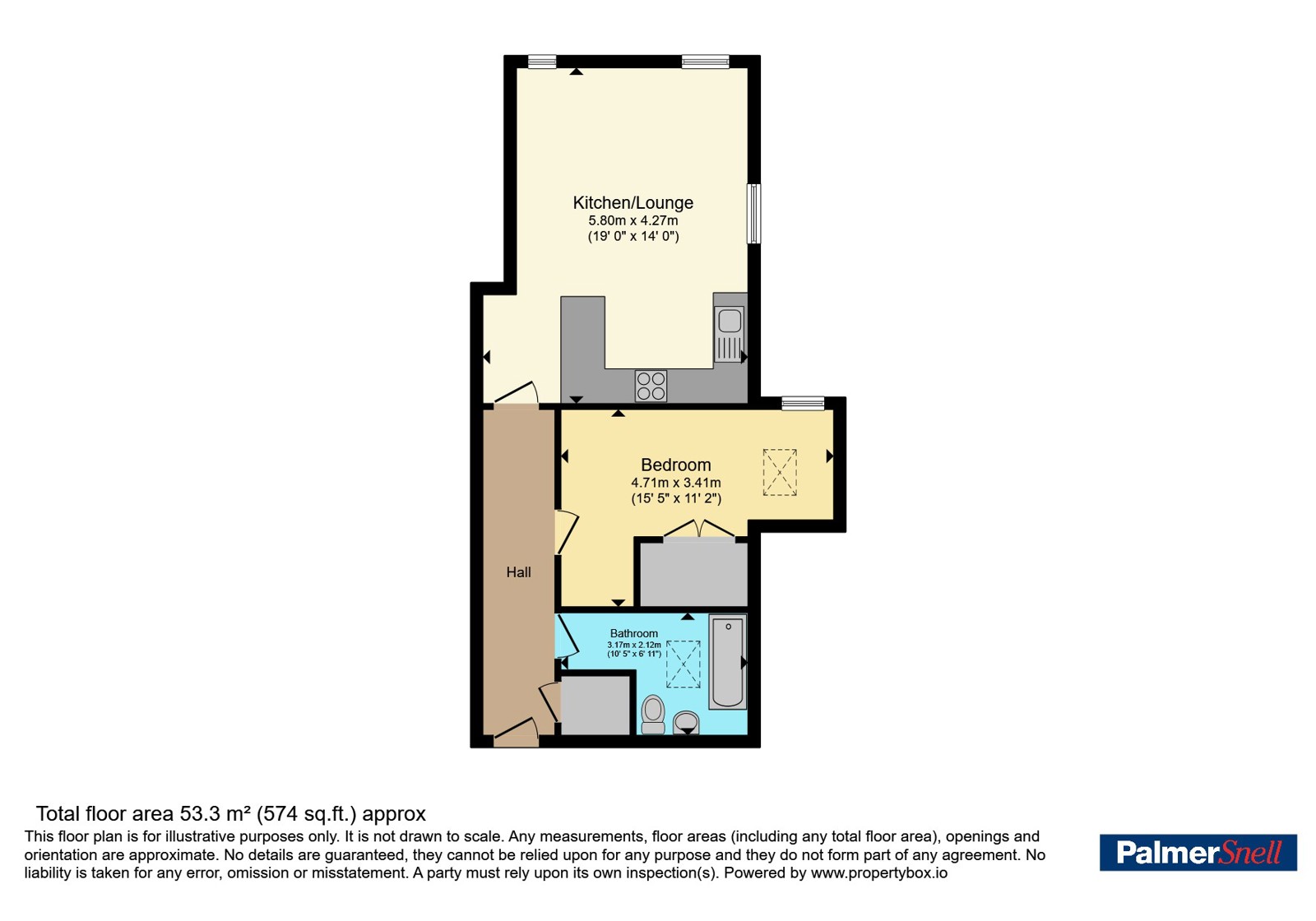 Flat 5, Shepherd House, 851, Christchurch Road, Dorset floorplan