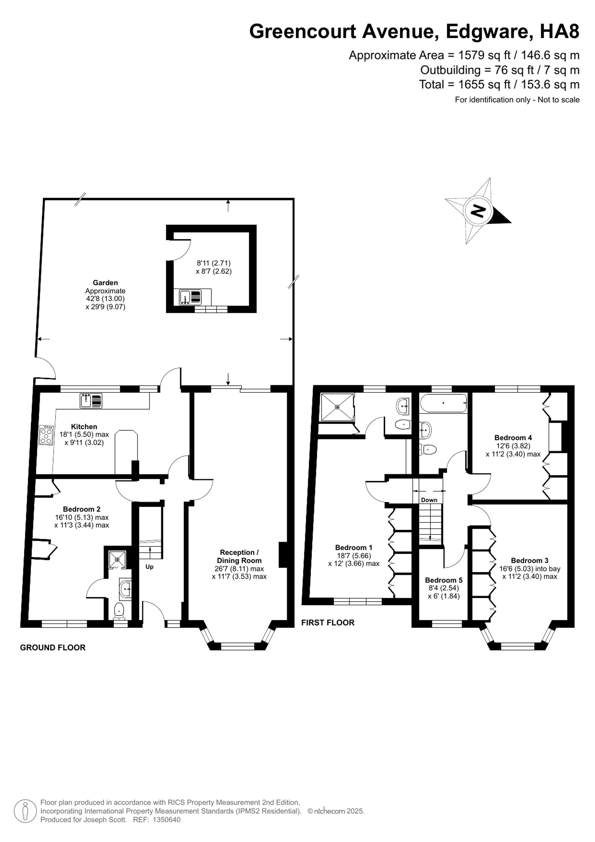 16 Greencourt Avenue, Edgware floorplan