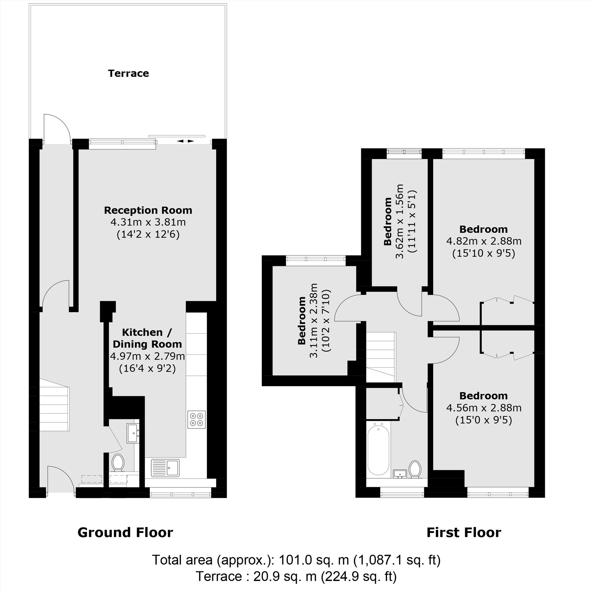 21, Coston Walk, London floorplan
