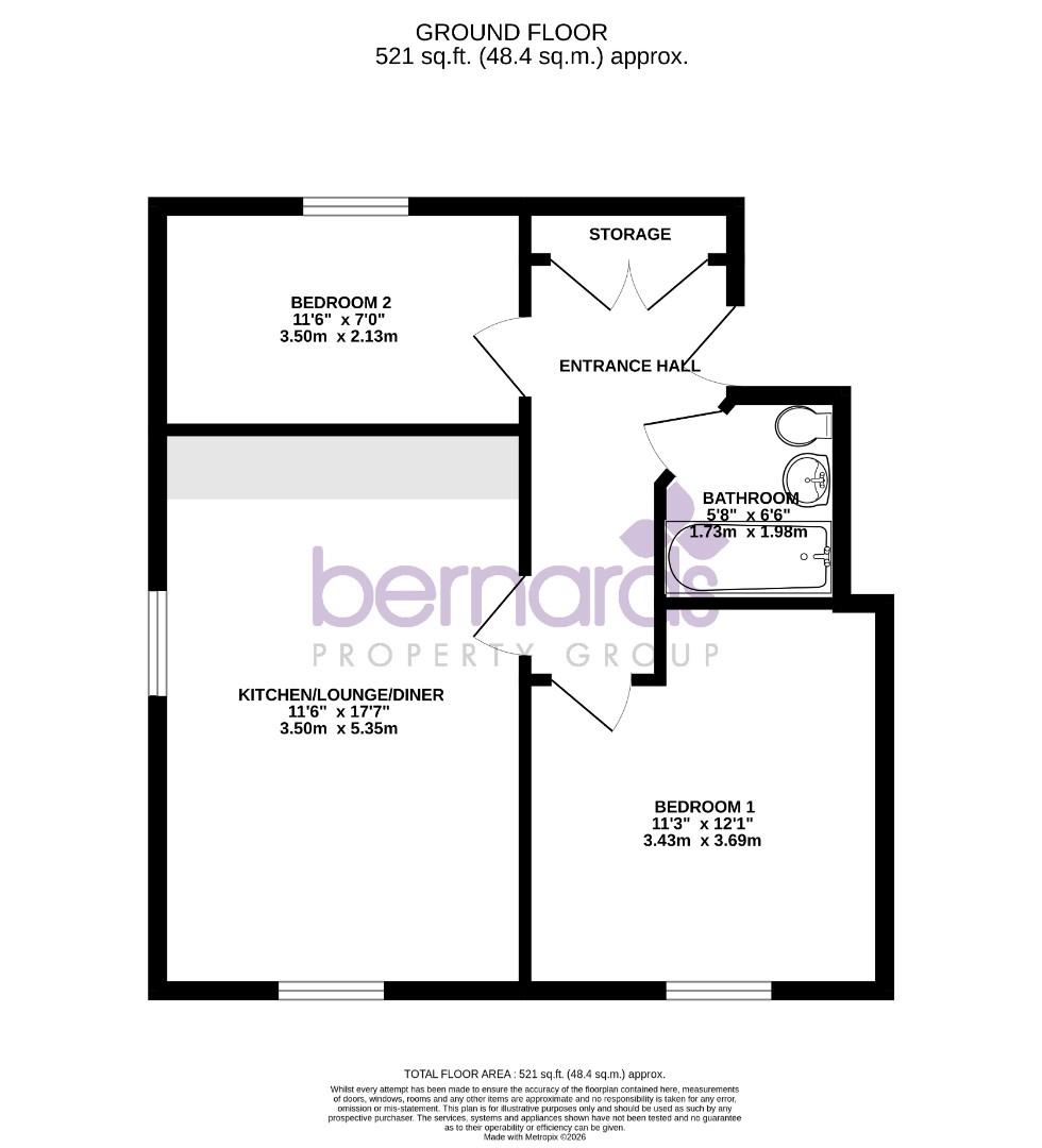 10 Jutland House, Kiln Drive, Chichester floorplan