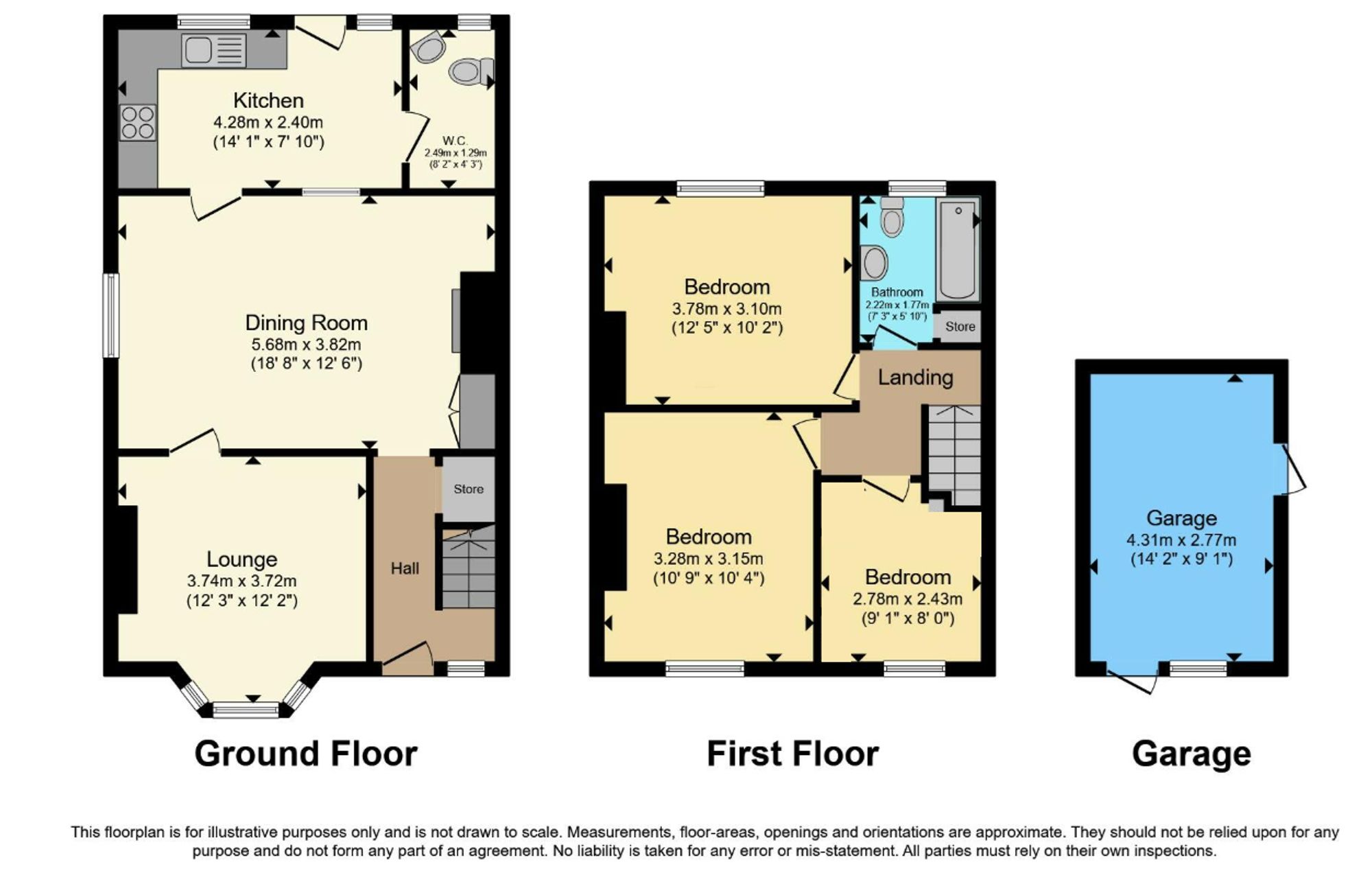 20 Wellington Road, St. Austell floorplan